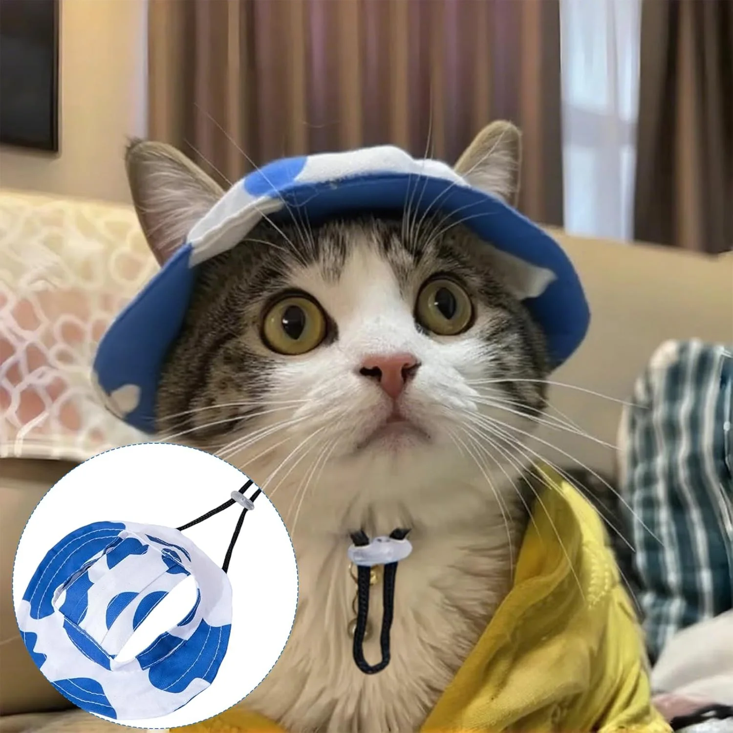 کلاه محافظ آفتاب سگ - مناسب برای سواحل تابستانی، عکاسی، استفاده در فعالیت های مختلف در فضای باز، مناسب برای استفاده روزانه