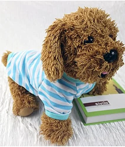 تی‌شرت سگ و گربه، پیراهن تنفسی حیوانات خانگی، لباس سگ توله سگ، کت و لباس برای سگ‌ها و گربه‌های کوچک و متوسط، زرد، M