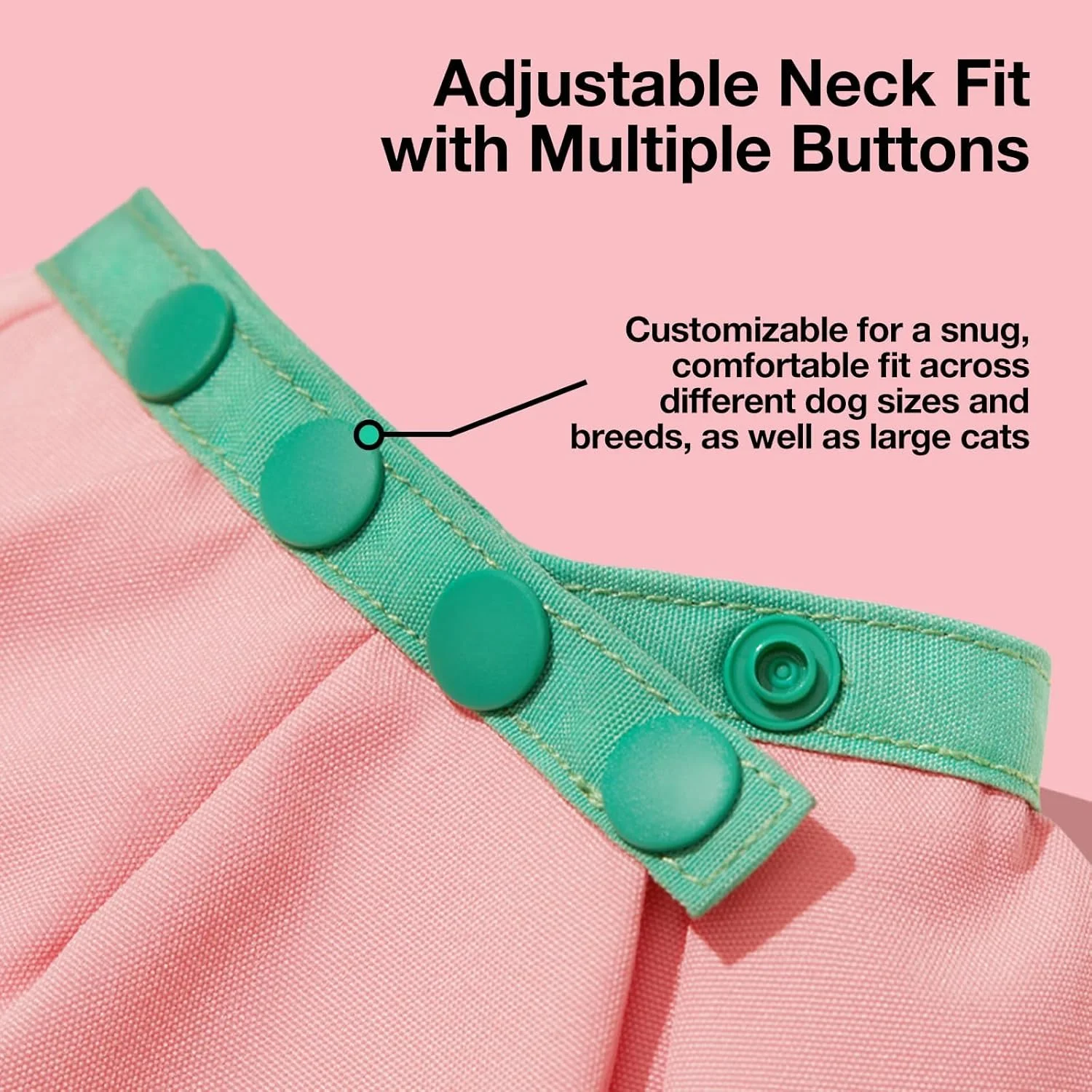 دستمال گردن سگ تزویق، پیشبند دو طرفه حیوانات خانگی، دستمال گردن قابل تنظیم سگ، پیشبند گربه، دستمال گردن ضد آب توله سگ، دستمال سر قابل شستشو برای گربه ها و سگ های کوچک/متوسط