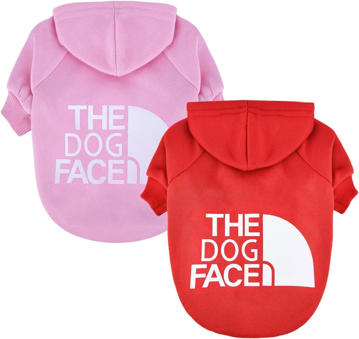 ست 2 عددی هودی سگ TERRIFI، ژاکت سگ و توله سگ برای سگ های کوچک دخترانه و پسرانه، لباس سگ چیواوا، لباس گربه، کت (صورتی+قرمز، متوسط) ست 2 عددی هودی سگ TERRIFI، ژاکت سگ و توله سگ برای سگ های کوچک دخترانه و پسرانه، لباس سگ چیواوا، لباس گربه، کت (صورتی+قرمز، متوسط)