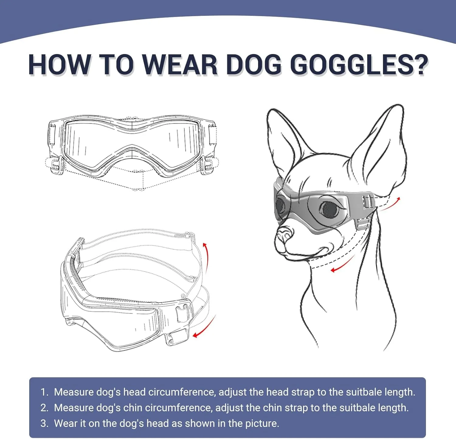 عینک آفتابی سگ TERRIFI، محافظت ضد آب و ضد باد در برابر اشعه ماوراء بنفش، عینک توله سگ ضد گرد و غبار، عینک موتورسواری، عینک محافظ قابل تنظیم برای سگ های نژاد کوچک تا متوسط (مشکی) عینک آفتابی سگ TERRIFI، محافظت ضد آب و ضد باد در برابر اشعه ماوراء بنفش، عینک توله سگ ضد گرد و غبار، عینک موتورسواری، عینک محافظ قابل تنظیم برای سگ های نژاد کوچک تا متوسط (مشکی)