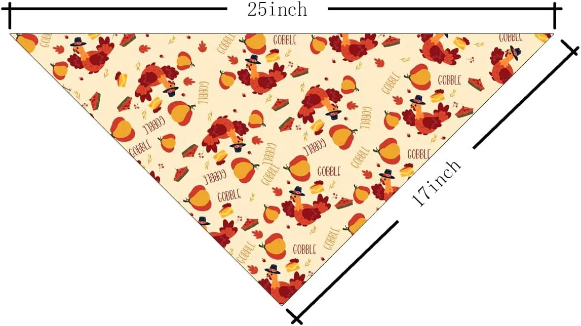 دستمال گردن سگ و گربه با طرح بوقلمون و کدو تنبل، دستمال گردن سگ قابل تنظیم، روسری های خنده دار و زیبا برای سگ های کوچک و متوسط دختر و پسر، مناسب برای تعطیلات دستمال گردن سگ و گربه با طرح بوقلمون و کدو تنبل، دستمال گردن سگ قابل تنظیم، روسری های خنده دار و زیبا برای سگ های کوچک و متوسط دختر و پسر، مناسب برای تعطیلات