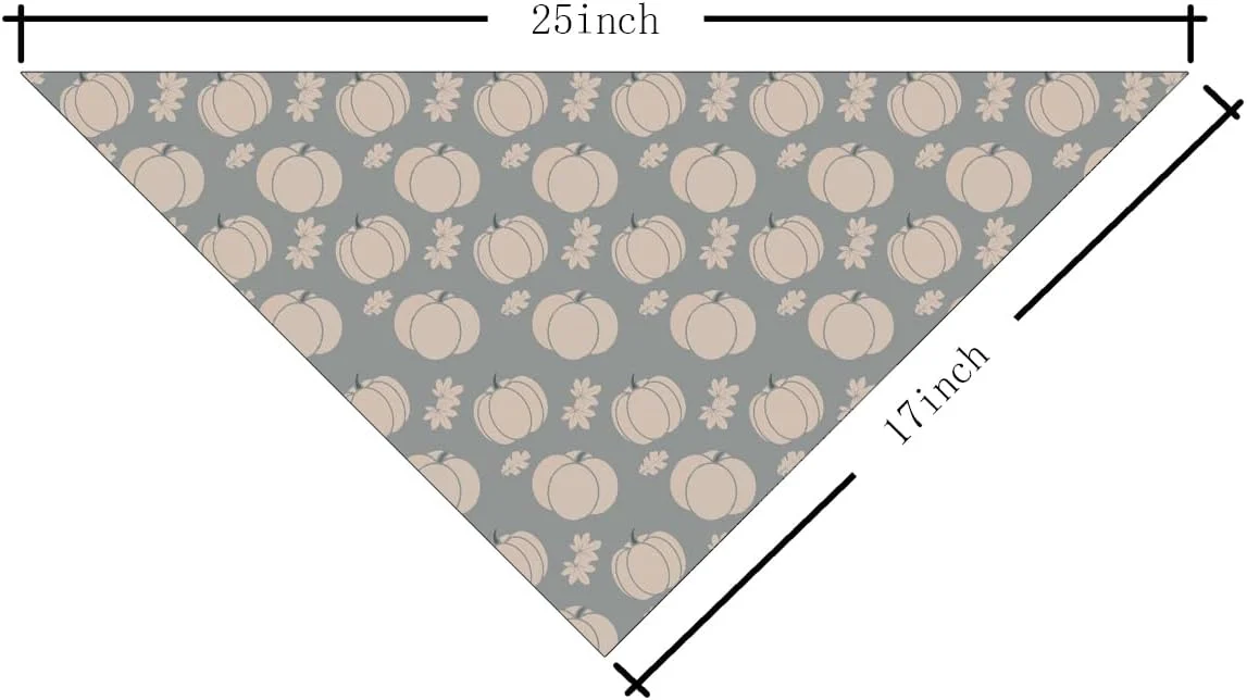 دستمال گردن سگ طرح کدو تنبل، نرم و زیبا، دستمال سه گوش قابل تنظیم با طرح کدو تنبل، هدیه ای برای سگ های کوچک و متوسط دختر و پسر