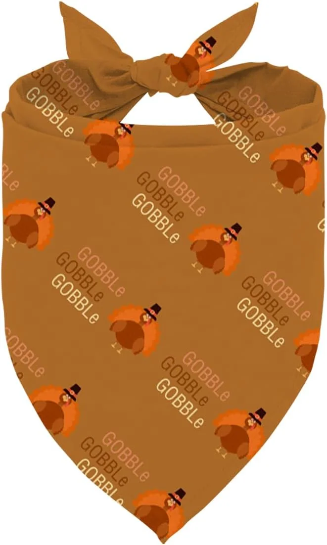 دستمال گردن سگ با طرح بوقلمون، پیشبند مثلثی، روسری تعطیلات، دستمال سر سگ توله سگ، هدایای فانتزی برای سگ ها برای سگ های متوسط ​​و کوچک