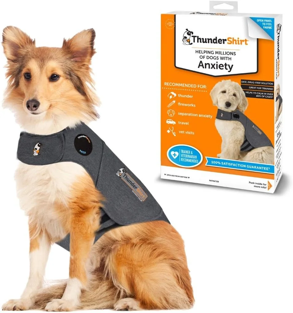 لباس آرامش سگ تاندرشرت خاکستری سایز L مناسب برای وزن 18 تا 29 کیلوگرم