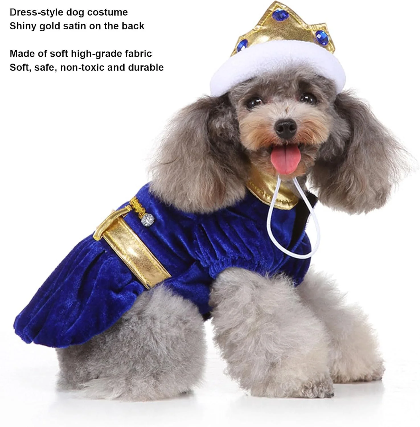 لباس حیوانات خانگی Tnfeeon، لباس سگ زیبا، لباس فستیوال سگ، کت و شلوار به سبک شاهزاده، لباس هالووین با کلاه (S) لباس حیوانات خانگی Tnfeeon، لباس سگ زیبا، لباس فستیوال سگ، کت و شلوار به سبک شاهزاده، لباس هالووین با کلاه (S)