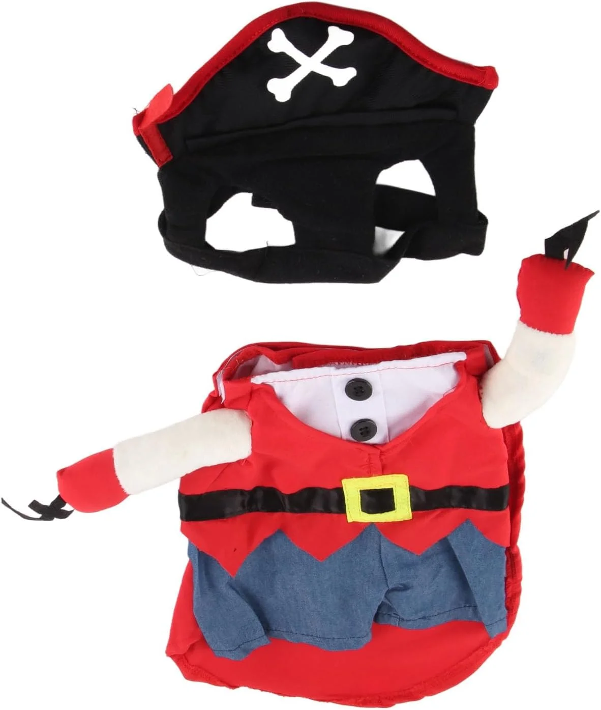 لباس دزد دریایی سگ Tnfeeon، لباس های فانتزی حیوانات خانگی، رنگ های روشن، پوشیدن آسان، تنفس پذیر، زیبا و راحت برای مهمانی ها (S)