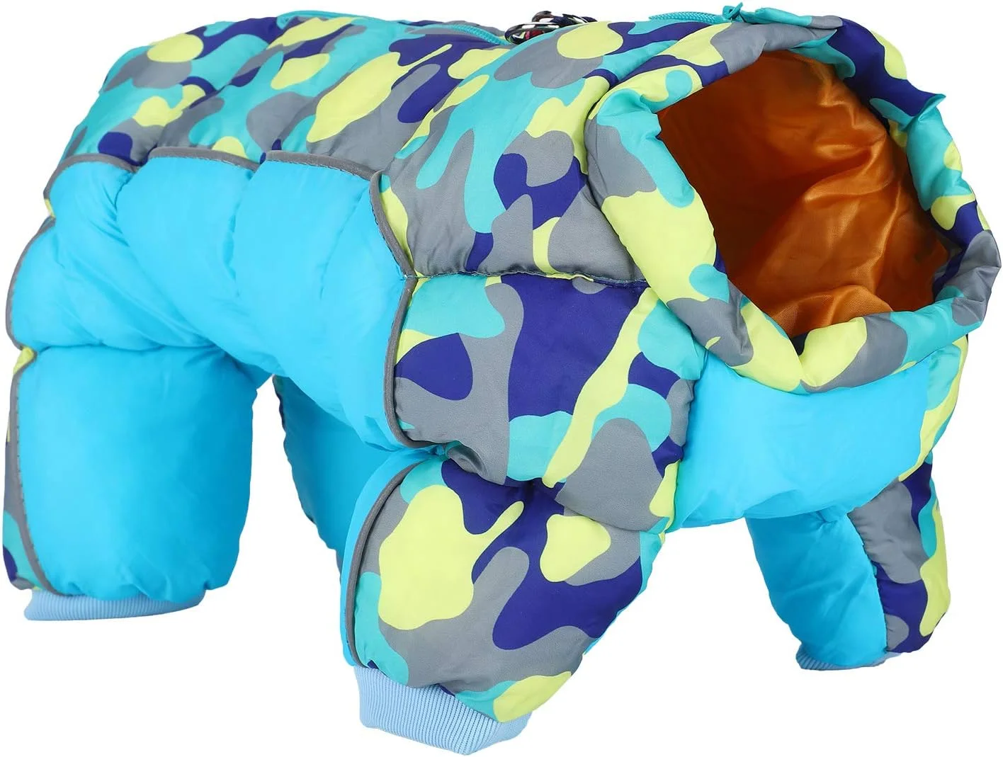 ژاکت گرم سگ مناسب هوای سرد، ژاکت زمستانی گرم و ضدآب با کلاه و 4 آستین برای سگ (سایز 10#)