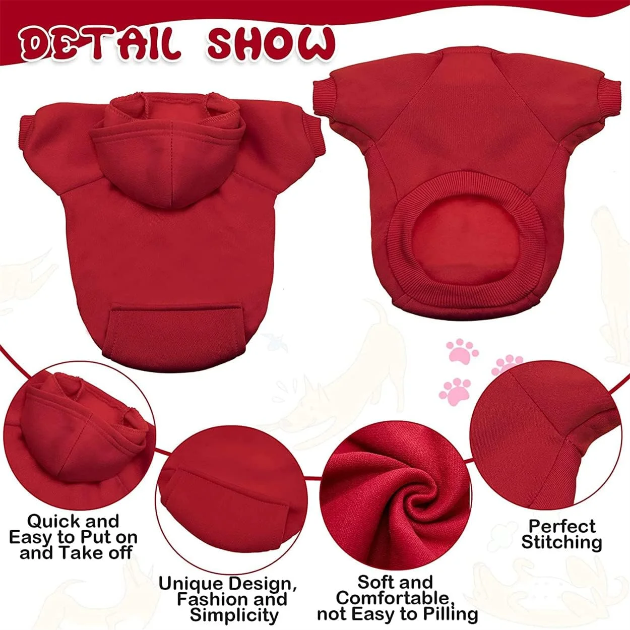 ست ۴ عددی هودی سگ پاییزه، ژاکت های ساده توله سگ برای سگ های کوچک، مناسب سگ های نر و ماده، لباس زمستانی گرم سگ، کت سویشرت چیواوا (کوچک) ست ۴ عددی هودی سگ پاییزه، ژاکت های ساده توله سگ برای سگ های کوچک، مناسب سگ های نر و ماده، لباس زمستانی گرم سگ، کت سویشرت چیواوا (کوچک)