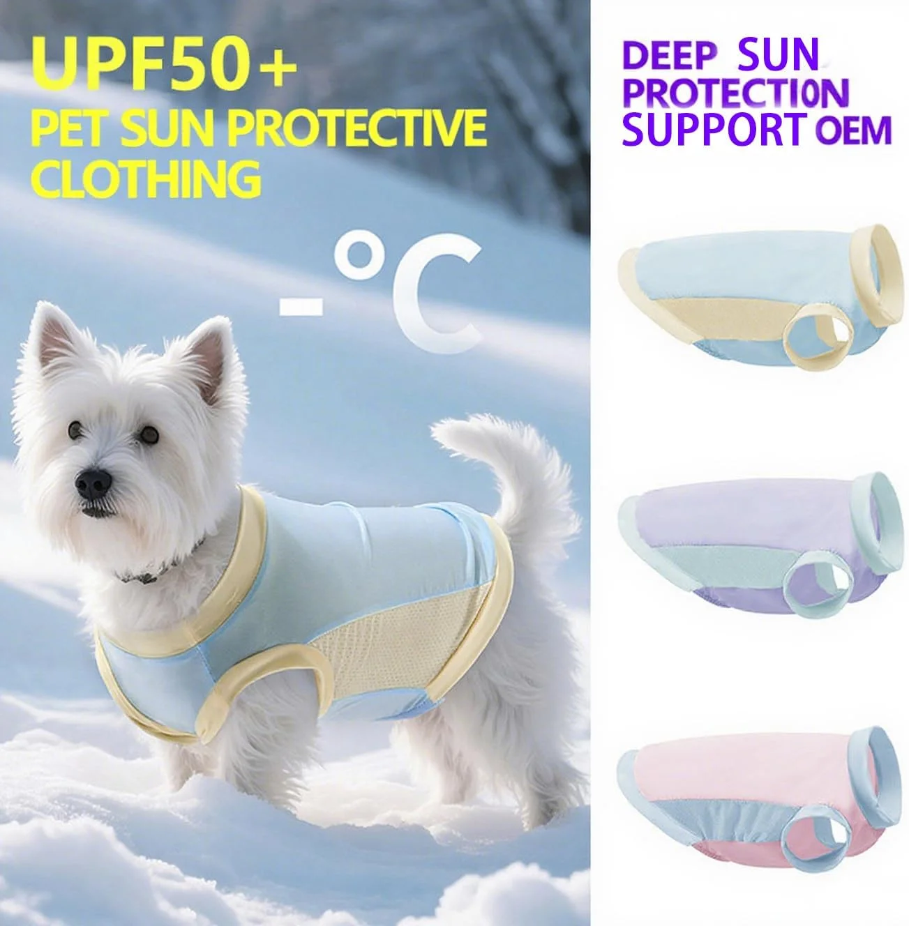 جلیقه خنک کننده سگ TOPSOSO با محافظت UV با UPF 50+، جلیقه خنک کننده سگ با فناوری خنک کننده ابریشم یخی، پارچه تنفسی با قابلیت خشک شدن سریع، جلیقه خنک کننده سبک وزن محافظت در برابر آفتاب تابستانی برای تمرینات فعال