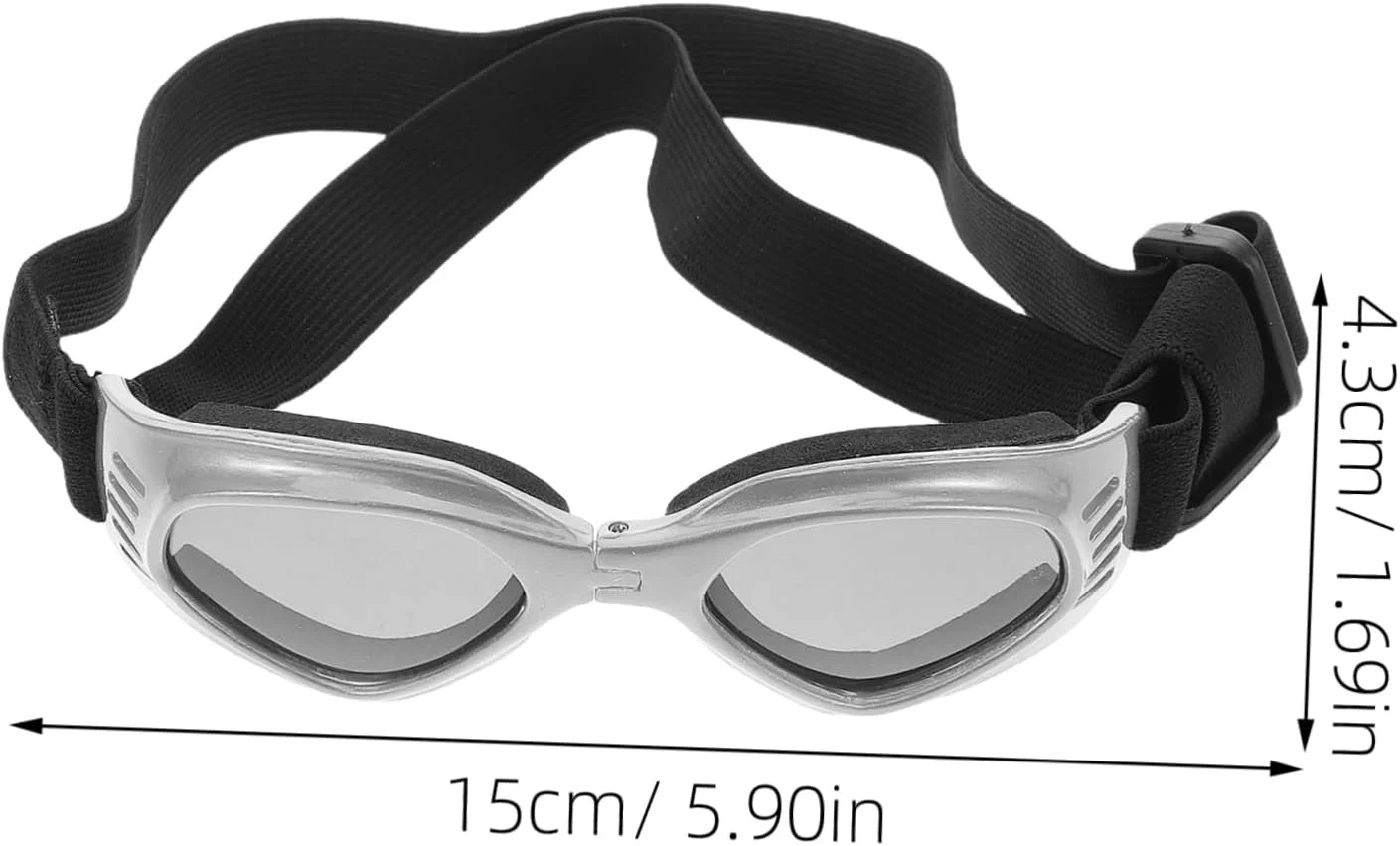 Toyvian عینک آفتابی حیوانات خانگی عینک محافظ سگ کوچک عینک ضد اشعه ماوراء بنفش لباس گربه حیوانات برای سگ ها هالووین مهمانی عکس نقره ای