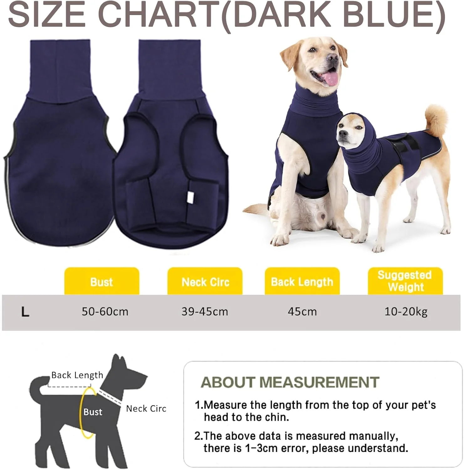 جلیقه ضد استرس سگ TYXHXTF، ژاکت اضطراب سگ، کت آرامش بخش، کت سگ با کلاه آرامش بخش، پیراهن آرامش بخش، تسکین اضطراب برای سگ ها