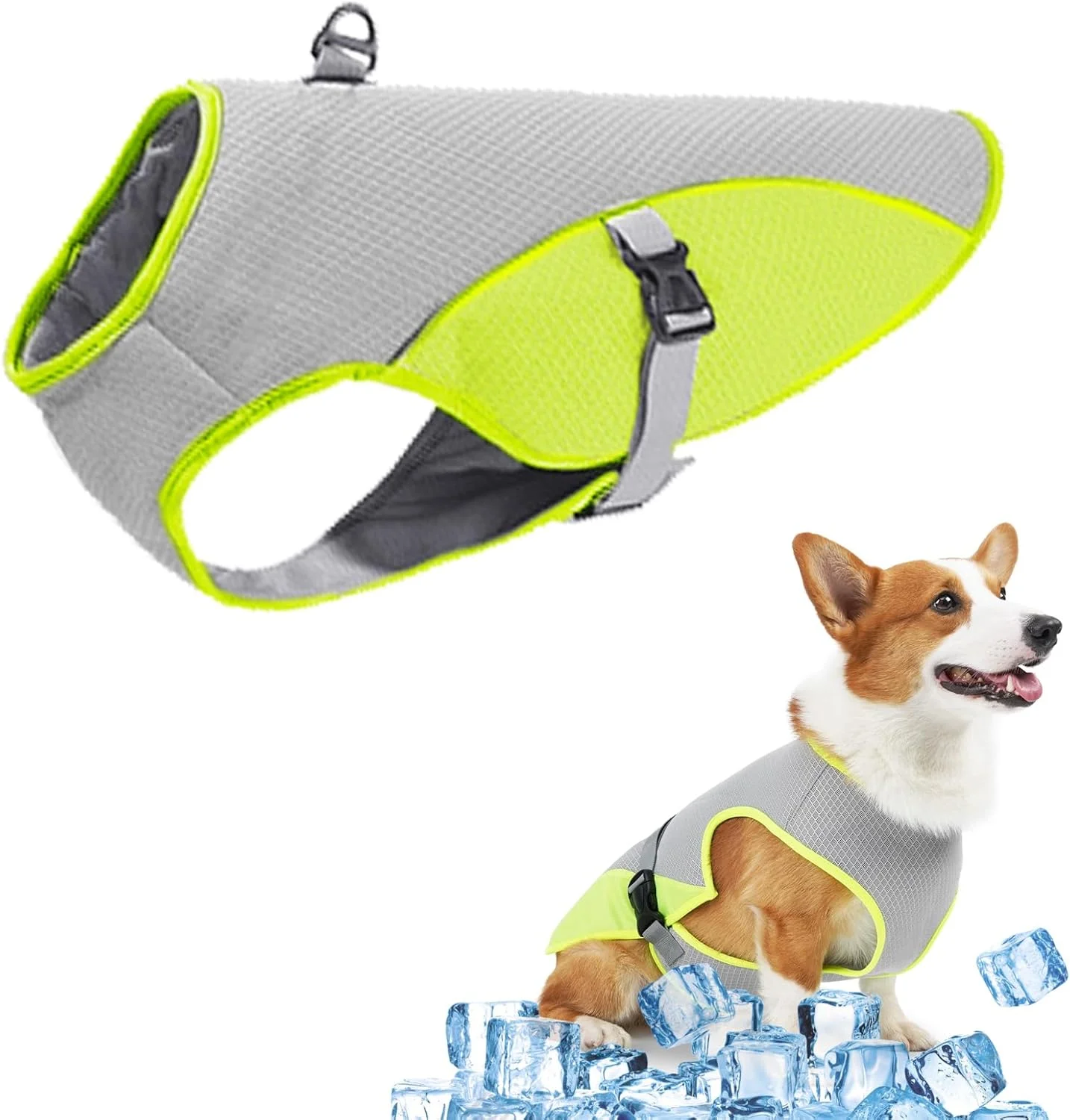 جلیقه خنک کننده سگ TYXHXTF، جلیقه خنک کننده برای سگ ها، ژاکت خنک کننده سگ با حلقه D برای فعالیت های تابستانی، پیاده روی در فضای باز و آموزش