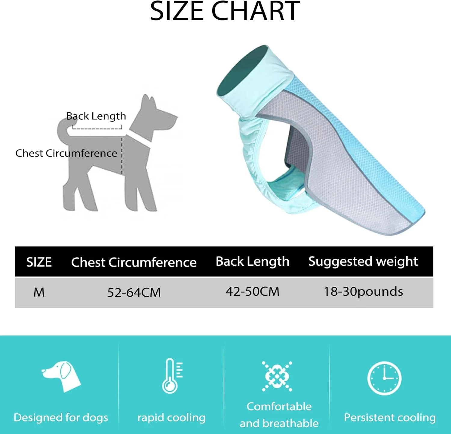 جلیقه خنک کننده سگ، کت خنک کننده برای سگ ها، جلیقه خنک کننده سگ برای فعالیت های تابستانی، پیاده روی در فضای باز، تمرین