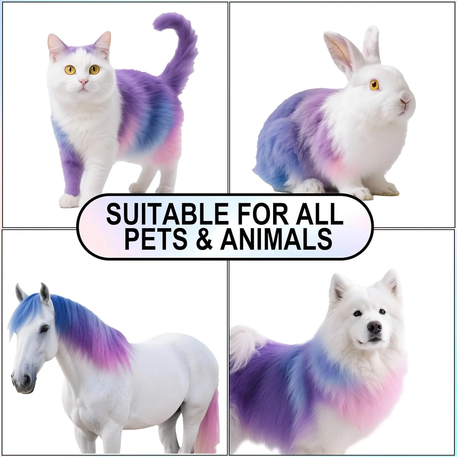 رنگ موی نیمه دائمی سگ، رنگ موی ایمن و ملایم برای سگ ها، گربه ها و همه حیوانات خانگی U-PHD02 (پشمک) رنگ موی نیمه دائمی سگ، رنگ موی ایمن و ملایم برای سگ ها، گربه ها و همه حیوانات خانگی U-PHD02 (پشمک)