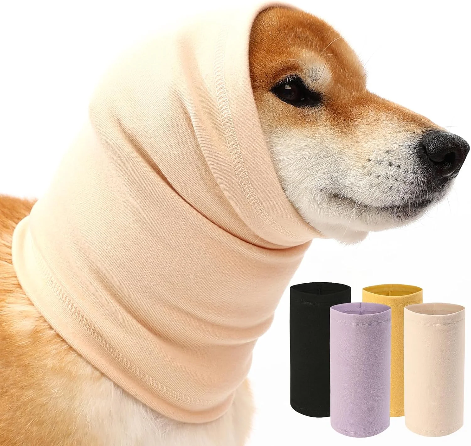روپوش آرامش بخش سگ، پوشش سر آرام، محافظ گوش سگ، محافظ سر برای آرایش و خشک کردن با فشار