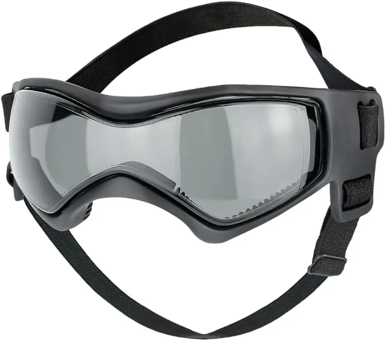 عینک آفتابی سگ با فریم نرم و محافظت UV400 و سوراخ های تهویه قابل تنظیم