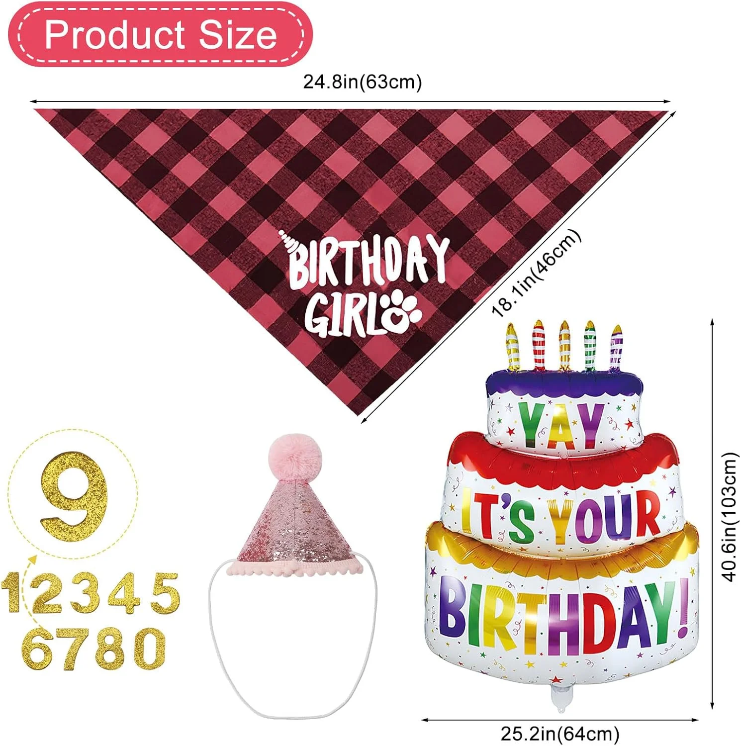 ست کلاه و دستمال گردن تولد سگ UOCAI، لباس تولد توله سگ، کلاه دستمال گردن تولد سگ با 8 عدد نگین دار، دکوراسیون تولد سگ، دستمال گردن تولدت مبارک حیوان خانگی، هدیه تولد سگ ست کلاه و دستمال گردن تولد سگ UOCAI، لباس تولد توله سگ، کلاه دستمال گردن تولد سگ با 8 عدد نگین دار، دکوراسیون تولد سگ، دستمال گردن تولدت مبارک حیوان خانگی، هدیه تولد سگ