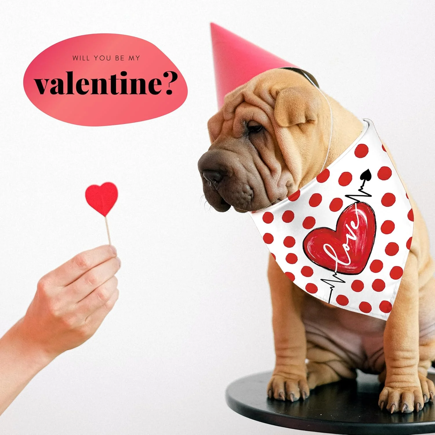 دستمال گردن سگ طرح روز عشق، یک عدد، طرح های قلب و نقطه، مناسب سگ های پسر و دختر، دستمال گردن حیوانات خانگی برای تعطیلات روز عشق، مناسب سگ های کوچک، متوسط و بزرگ دستمال گردن سگ طرح روز عشق، یک عدد، طرح های قلب و نقطه، مناسب سگ های پسر و دختر، دستمال گردن حیوانات خانگی برای تعطیلات روز عشق، مناسب سگ های کوچک، متوسط و بزرگ