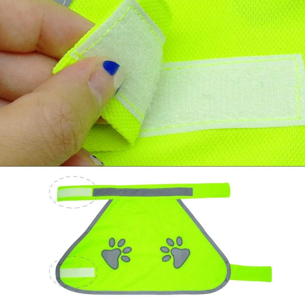 دو عدد جلیقه سگ بازتابنده سبز فلورسنت دید بالا، کت قابل تنظیم حیوانات خانگی با بست حلقه ای برای سگ ها دو عدد جلیقه سگ بازتابنده سبز فلورسنت دید بالا، کت قابل تنظیم حیوانات خانگی با بست حلقه ای برای سگ ها