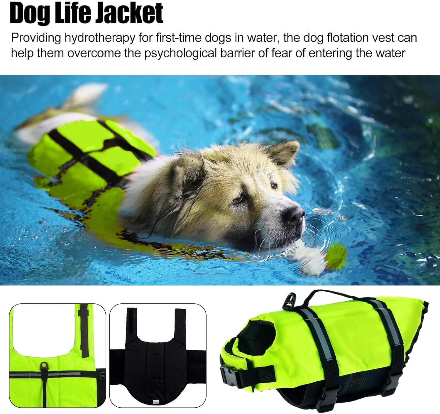 جلیقه نجات سگ | جلیقه نجات سگ با دید بالا برای قایق سواری، لوازم حیوانات خانگی برای استخر دریاچه قایقرانی نژادهای بزرگ کوچک توله سگ ساحل جلیقه نجات سگ | جلیقه نجات سگ با دید بالا برای قایق سواری، لوازم حیوانات خانگی برای استخر دریاچه قایقرانی نژادهای بزرگ کوچک توله سگ ساحل