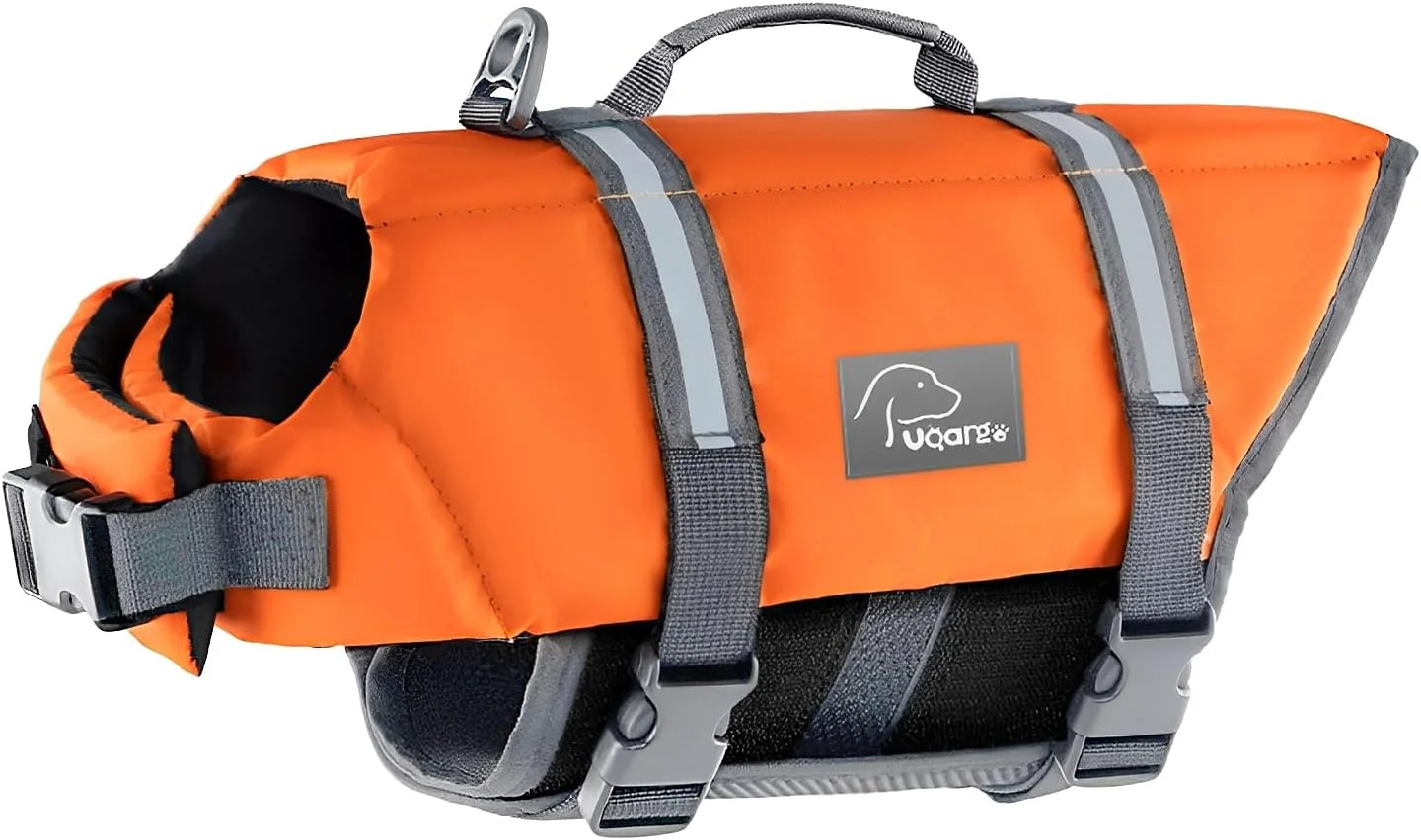 جلیقه نجات سگ Voarge، جلیقه شنای ایمنی حیوانات خانگی، قابل تنظیم برای اندازه سگ با دسته شنا و نجات قوی (XS) جلیقه نجات سگ Voarge، جلیقه شنای ایمنی حیوانات خانگی، قابل تنظیم برای اندازه سگ با دسته شنا و نجات قوی (XS)