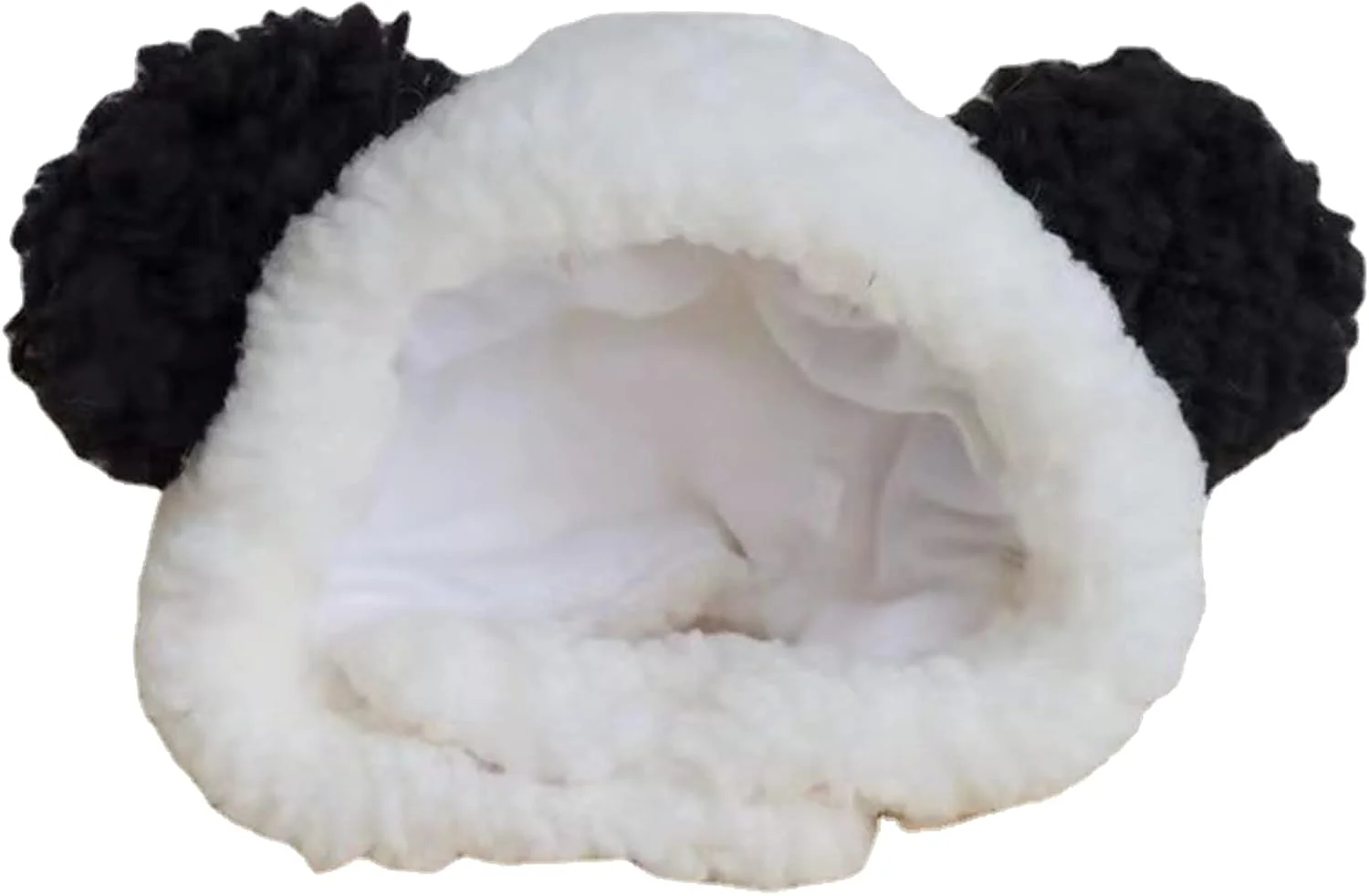 کلاه گرم کننده گردن و گوش حیوانات خانگی طرح پاندا با گوش، لوازم جانبی لباس، کلاه قابل تنظیم برای توله سگ