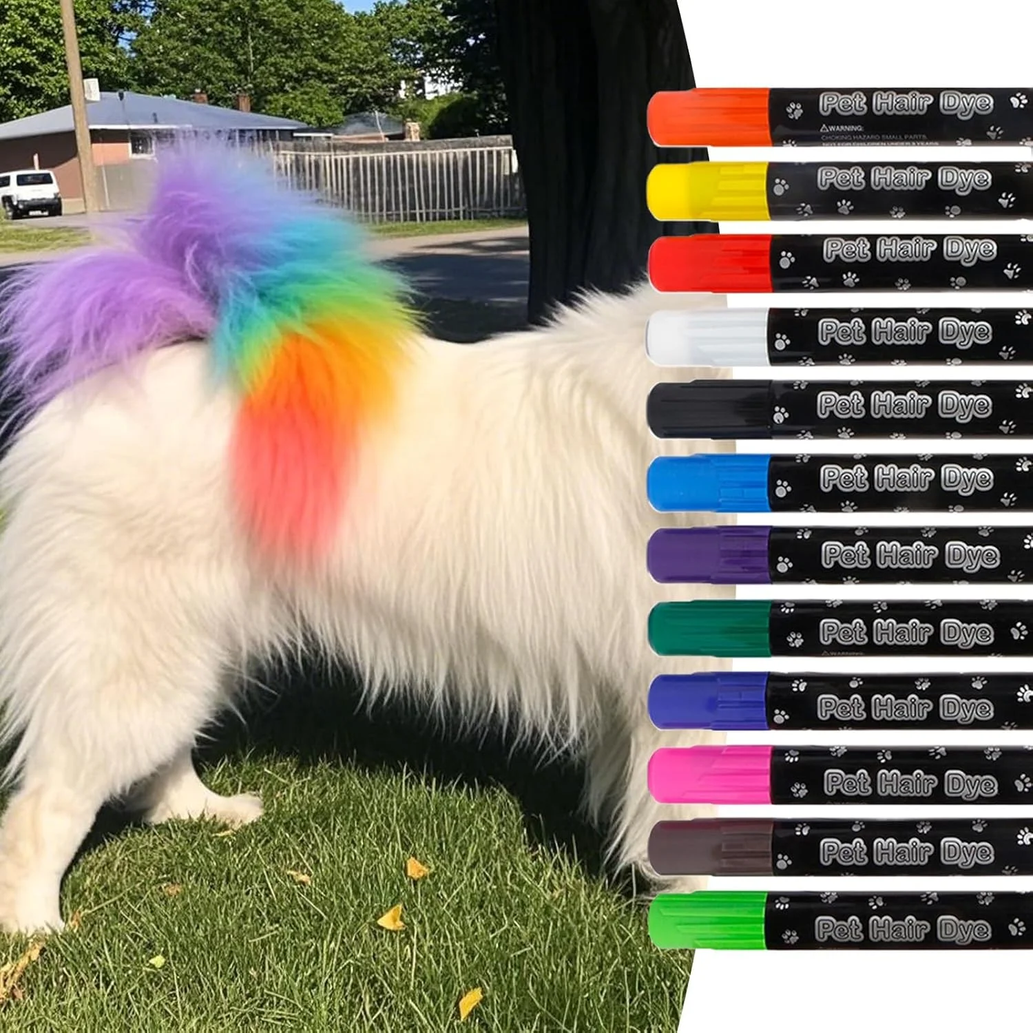 ماژیک رنگ مو سگ | ماژیک رنگی برای توله سگ | ست ماژیک رنگ موی سگ قابل شستشو و ایمن برای آرایش فانتزی و پیرایش خلاقانه حیوانات خانگی ماژیک رنگ مو سگ | ماژیک رنگی برای توله سگ | ست ماژیک رنگ موی سگ قابل شستشو و ایمن برای آرایش فانتزی و پیرایش خلاقانه حیوانات خانگی