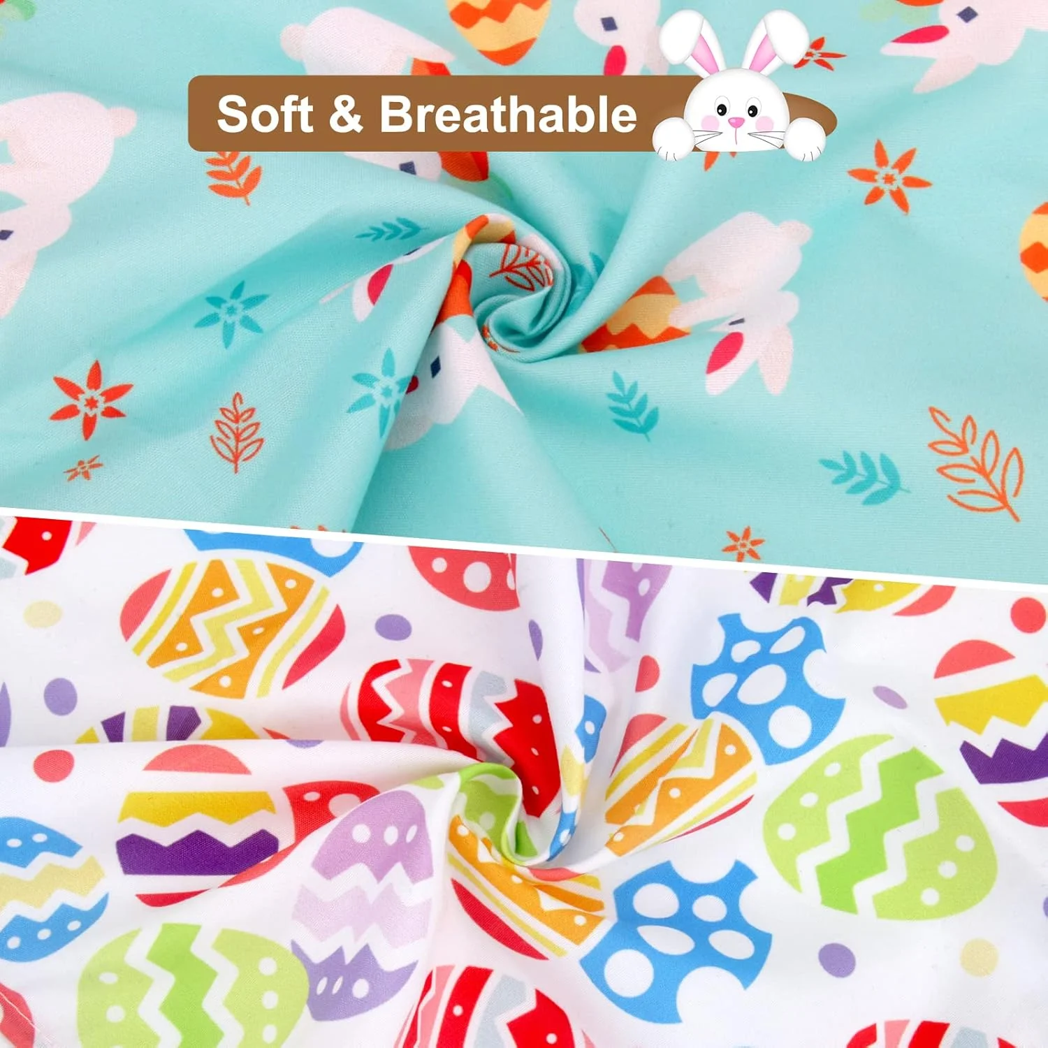 دستمال گردن سگ طرح عید پاک، 2 عدد روسری سگ با طرح خرگوش و تخم مرغ عید پاک، پیشبند مثلثی سگ قابل شستشو، دستمال سر گربه قابل تنظیم، لوازم جانبی لباس حیوانات خانگی برای توله سگ کوچک متوسط بزرگ