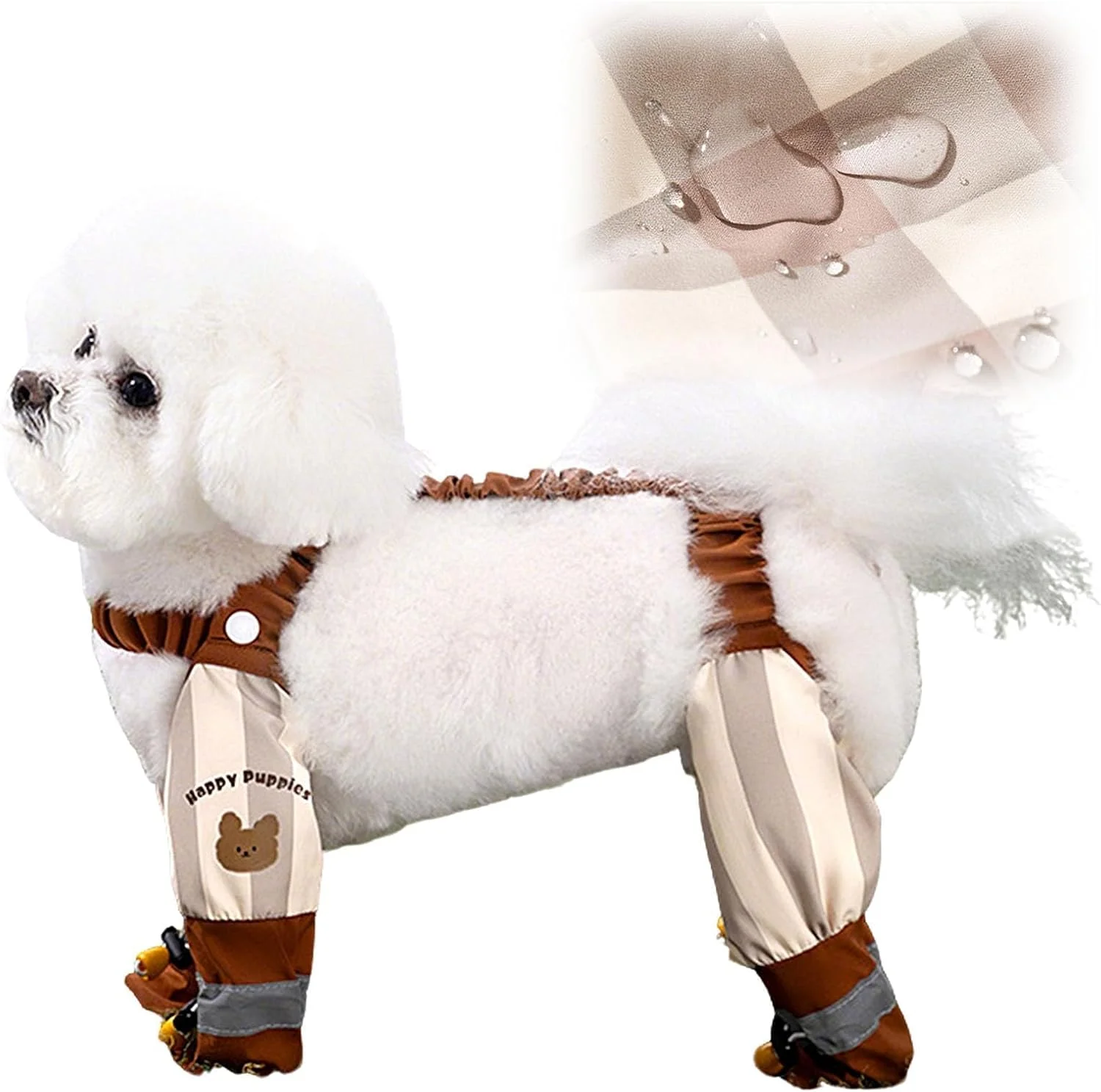 شلوار ضد آلودگی برای سگ ها، مدل جدید 2025 ساق بند و کفش ضد آب سگ، چکمه های کوچک ضد لغزش، محافظ ایده آل پنجه برای پیاده روی در باران و برف در امارات و عربستان