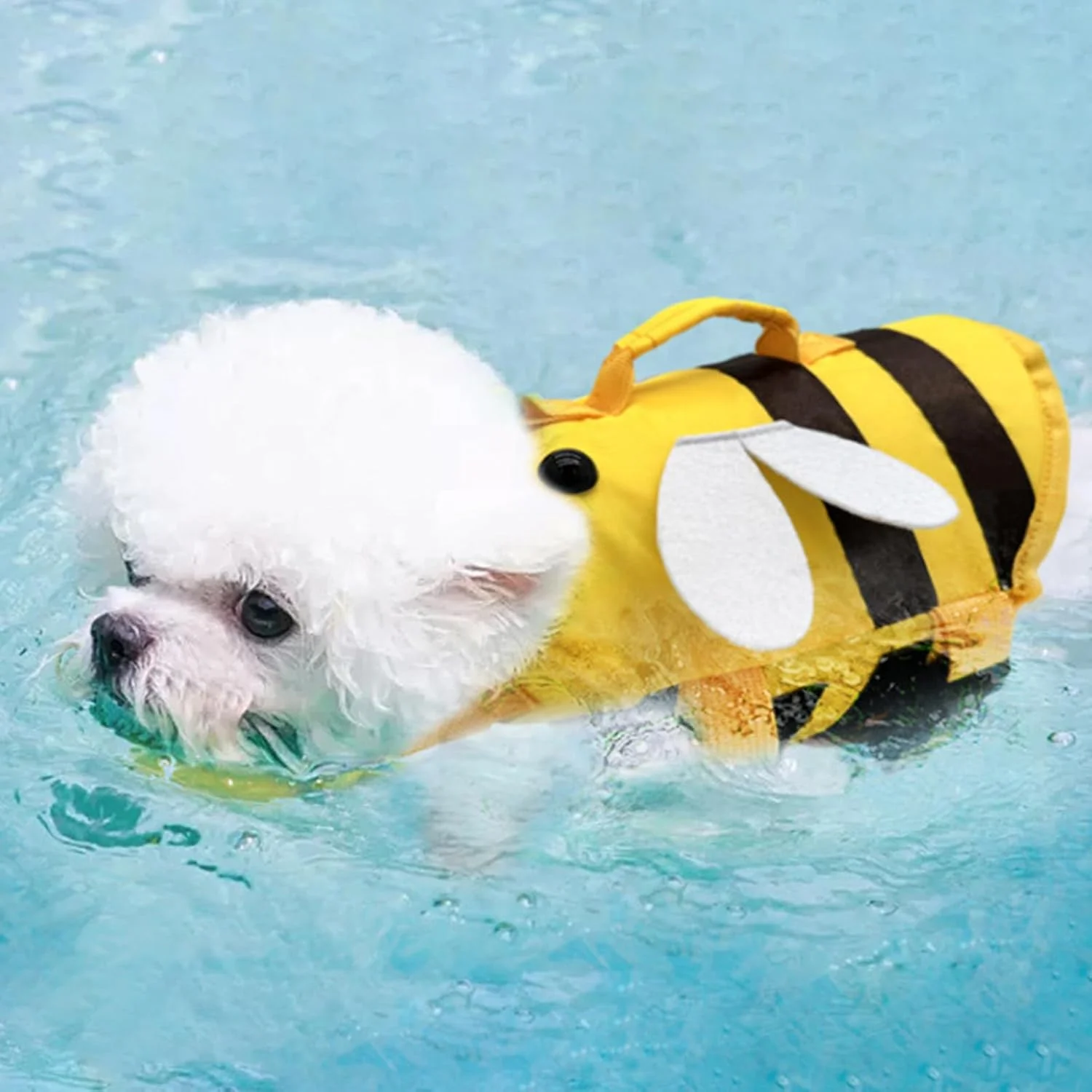 جلیقه نجات سگ، جلیقه های ضد آب سگ با دستگیره، جلیقه شنا | لباس شنای شیک قابل تنظیم با سگک رهاسازی سریع، محافظ حیوانات خانگی مناسب برای اکثر سگ ها