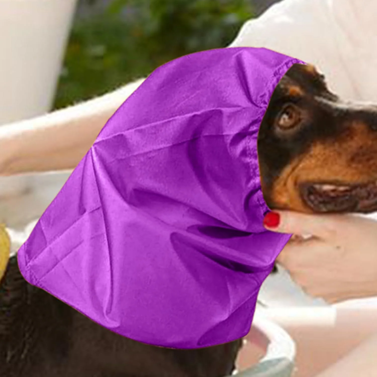 کلاه حمام سگ، محافظ سر و گوش ضد آب | محافظ سر و اسنود قابل تنظیم برای نظافت حیوانات خانگی، مناسب توله سگ، گربه و بچه گربه، برای انواع نژادها