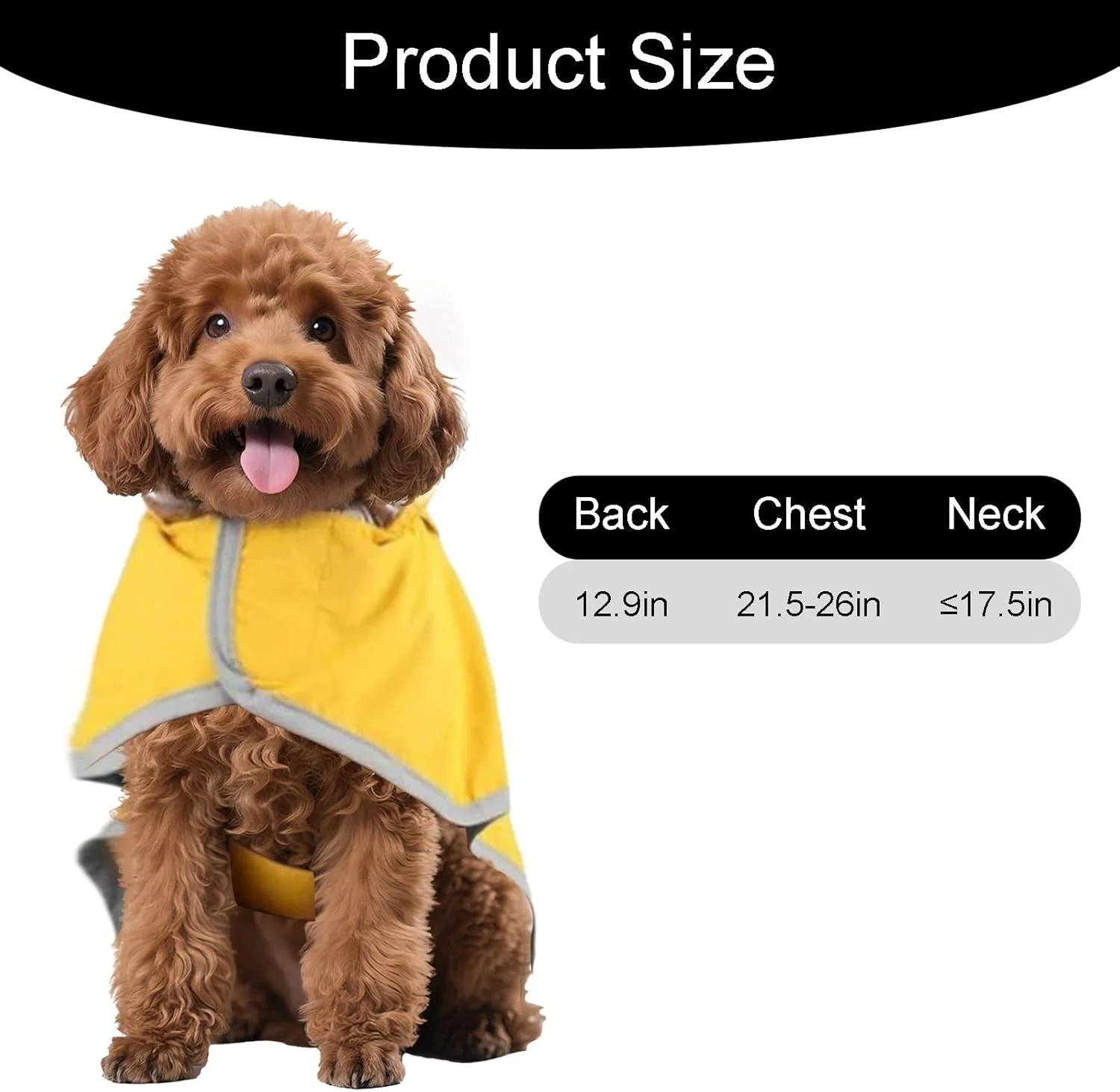 بارانی ضد آب سگ با بندهای قابل تنظیم و جیب نگهداری، پانچوی کلاه دار شفاف، ژاکت ضد آب سبک وزن توله سگ مناسب برای سگ ها و توله سگ های کوچک، متوسط و بزرگ بارانی ضد آب سگ با بندهای قابل تنظیم و جیب نگهداری، پانچوی کلاه دار شفاف، ژاکت ضد آب سبک وزن توله سگ مناسب برای سگ ها و توله سگ های کوچک، متوسط و بزرگ