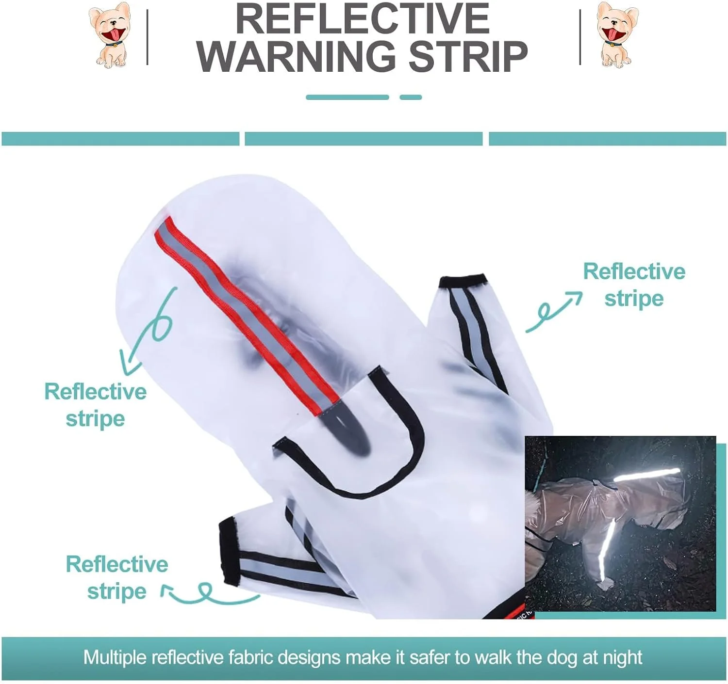 بارانی سگ شفاف، بارانی ضدآب سگ، ژاکت بارانی، لباس بارانی سبک وزن بازتابنده قابل تنظیم حیوانات خانگی، پانچو کلاهدار مناسب برای سگ های بزرگ بارانی سگ شفاف، بارانی ضدآب سگ، ژاکت بارانی، لباس بارانی سبک وزن بازتابنده قابل تنظیم حیوانات خانگی، پانچو کلاهدار مناسب برای سگ های بزرگ