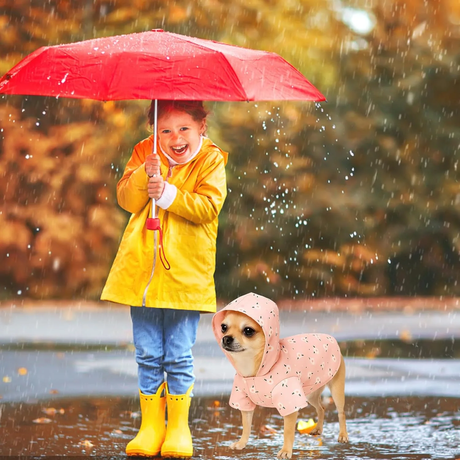 بارانی سگ، بارانی ضد آب سگ با پوشش کامل بدن، لباس بارانی سبک وزن برای سگ های کوچک تا متوسط، بارانی سگ صورتی برای آب و هوای بارانی بارانی سگ، بارانی ضد آب سگ با پوشش کامل بدن، لباس بارانی سبک وزن برای سگ های کوچک تا متوسط، بارانی سگ صورتی برای آب و هوای بارانی
