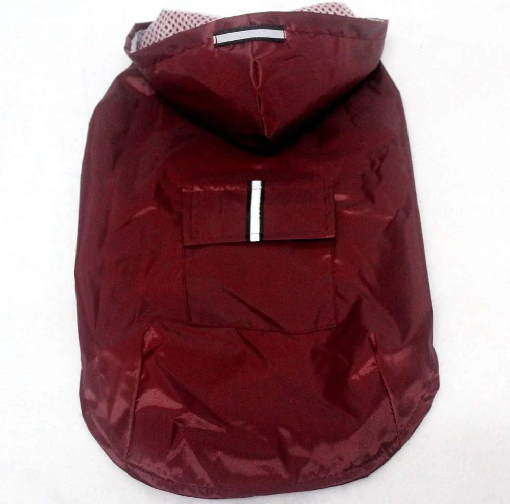 بارانی ضد آب سگ، لباس بارانی سبک وزن بازتابنده حیوانات خانگی با کلاه پانچو (XXL، قرمز) بارانی ضد آب سگ، لباس بارانی سبک وزن بازتابنده حیوانات خانگی با کلاه پانچو (XXL، قرمز)