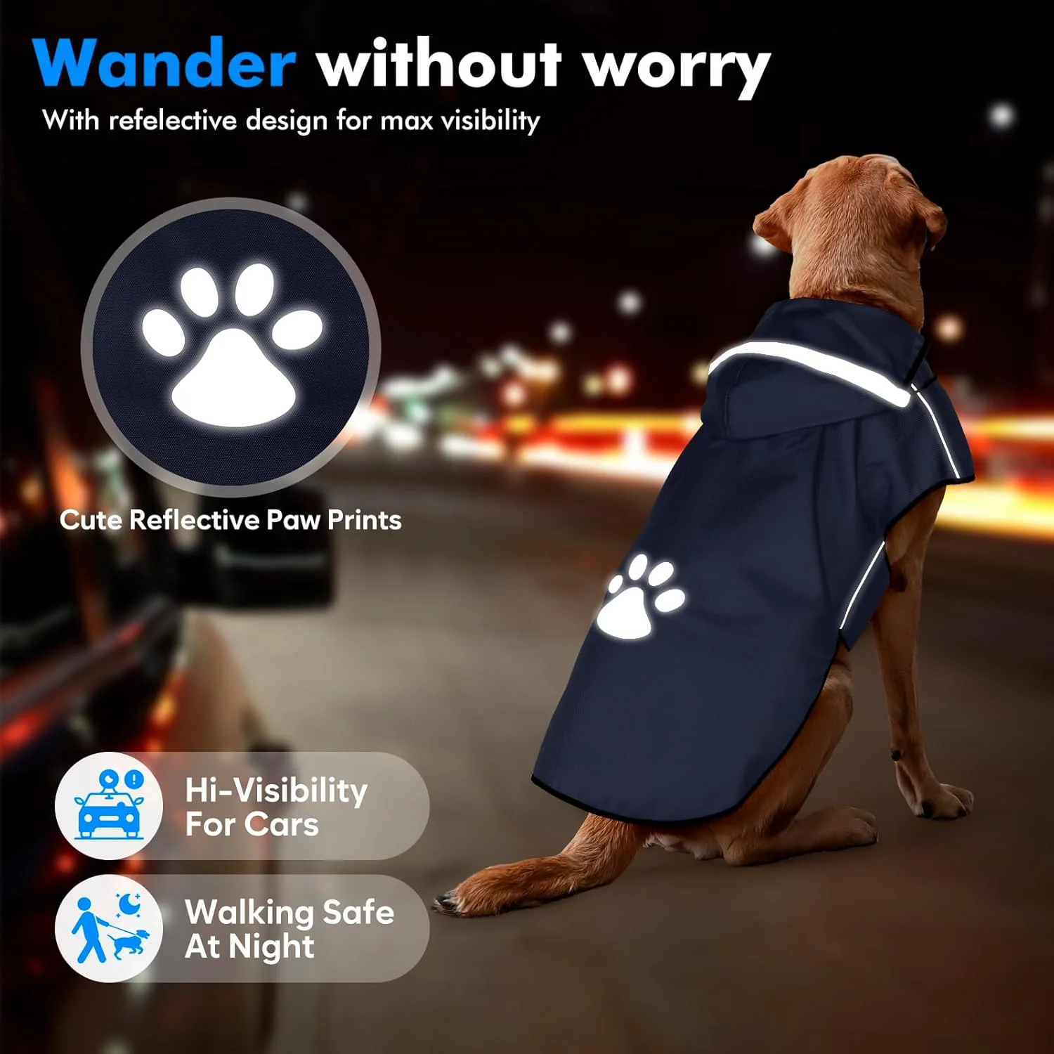 بارانی سگ، ژاکت ضد آب سگ، بارانی سگ بازتابنده با کلاه، بارانی کلاهدار سبک وزن نرم با بند کشی قابل تنظیم/نوار بازتابنده/سوراخ قلاده، بارانی برای پیاده روی سگ ها، سایز L بارانی سگ، ژاکت ضد آب سگ، بارانی سگ بازتابنده با کلاه، بارانی کلاهدار سبک وزن نرم با بند کشی قابل تنظیم/نوار بازتابنده/سوراخ قلاده، بارانی برای پیاده روی سگ ها، سایز L