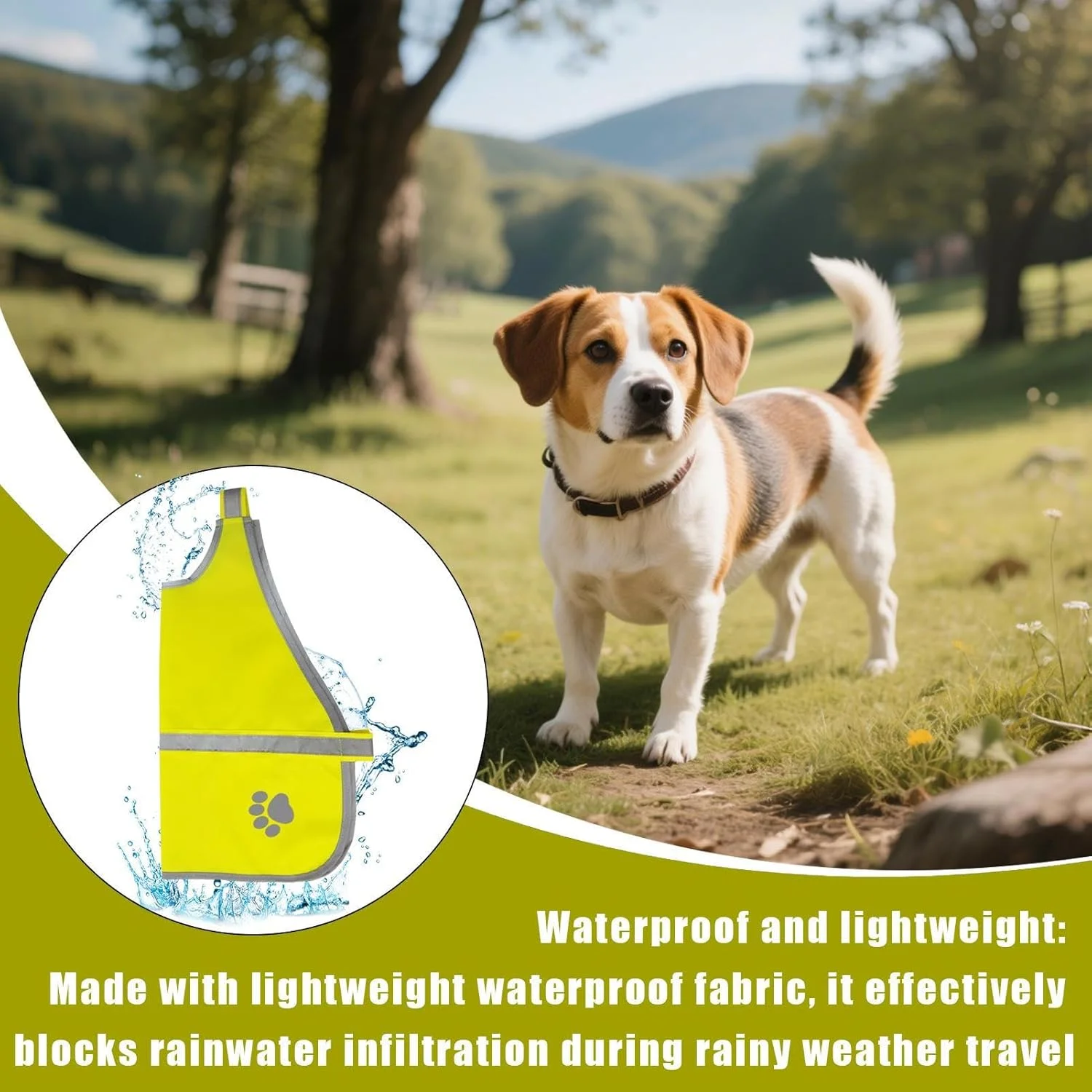 جلیقه ایمنی سگ | جلیقه سگ برای پیاده روی شبانه | لباس تمرینی ضد آب با دید بالا برای خدمات حیوانات خانگی، کمپینگ، پیاده روی، شکار و ساخت و ساز جلیقه ایمنی سگ | جلیقه سگ برای پیاده روی شبانه | لباس تمرینی ضد آب با دید بالا برای خدمات حیوانات خانگی، کمپینگ، پیاده روی، شکار و ساخت و ساز