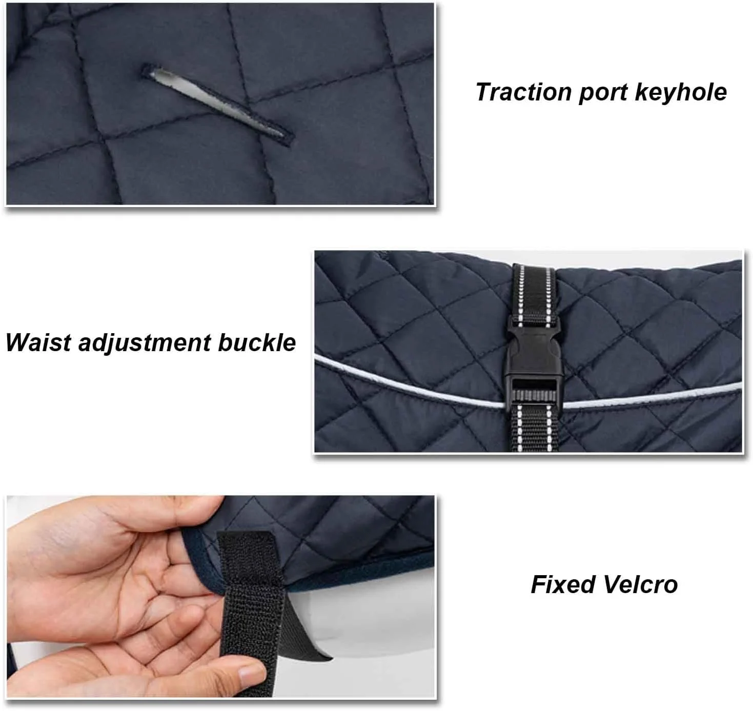 کت ضدآب سگ، ژاکت گرم و ضد باد سگ برای هوای سرد، جلیقه سگ برای زمستان، ژاکت گرم زمستانی قابل تنظیم سگ برای سگ های بزرگ و متوسط، سرمه ای، XL کت ضدآب سگ، ژاکت گرم و ضد باد سگ برای هوای سرد، جلیقه سگ برای زمستان، ژاکت گرم زمستانی قابل تنظیم سگ برای سگ های بزرگ و متوسط، سرمه ای، XL