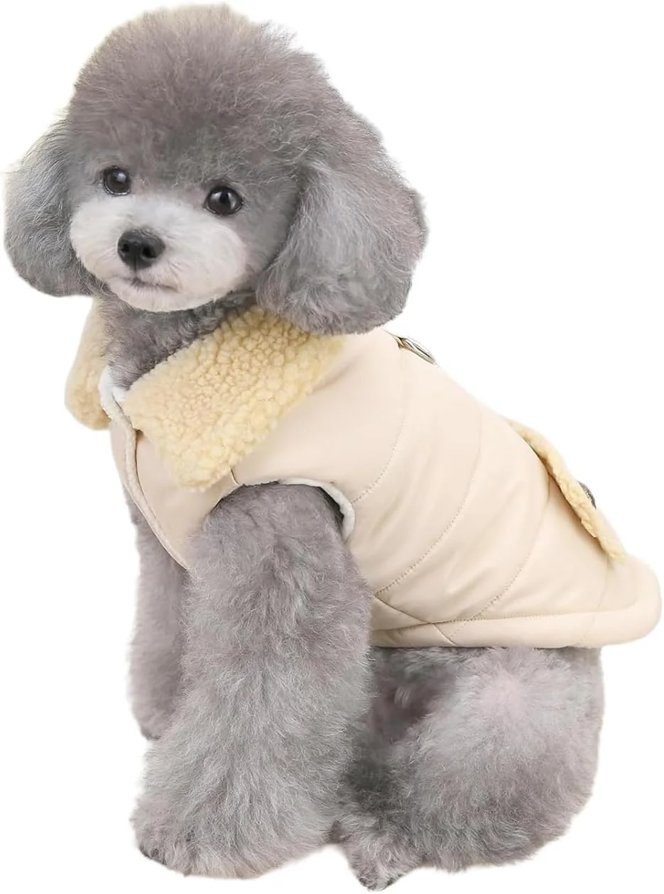 کت سگ لباس گرم زمستانی ضخیم برای سگ های کوچک، متوسط و گربه ها کت سگ لباس گرم زمستانی ضخیم برای سگ های کوچک، متوسط و گربه ها