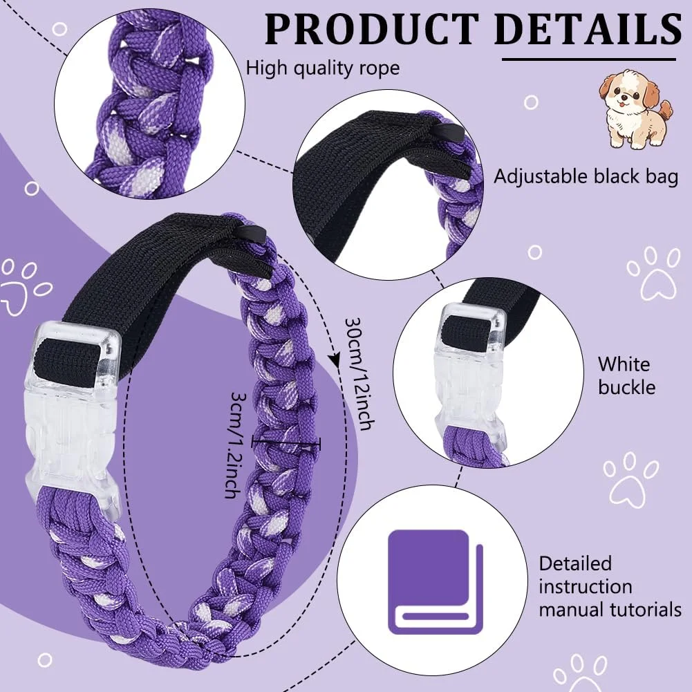 مجموعه ۶ تایی طناب پاراکورد WEBEEDY برای بزرگسالان، کیت مبتدی شامل ۳۰ متر طناب پاراکورد، آویز، ابزار و دستورالعمل ساخت ۳ قلاده و ۳ دستبند مجموعه ۶ تایی طناب پاراکورد WEBEEDY برای بزرگسالان، کیت مبتدی شامل ۳۰ متر طناب پاراکورد، آویز، ابزار و دستورالعمل ساخت ۳ قلاده و ۳ دستبند