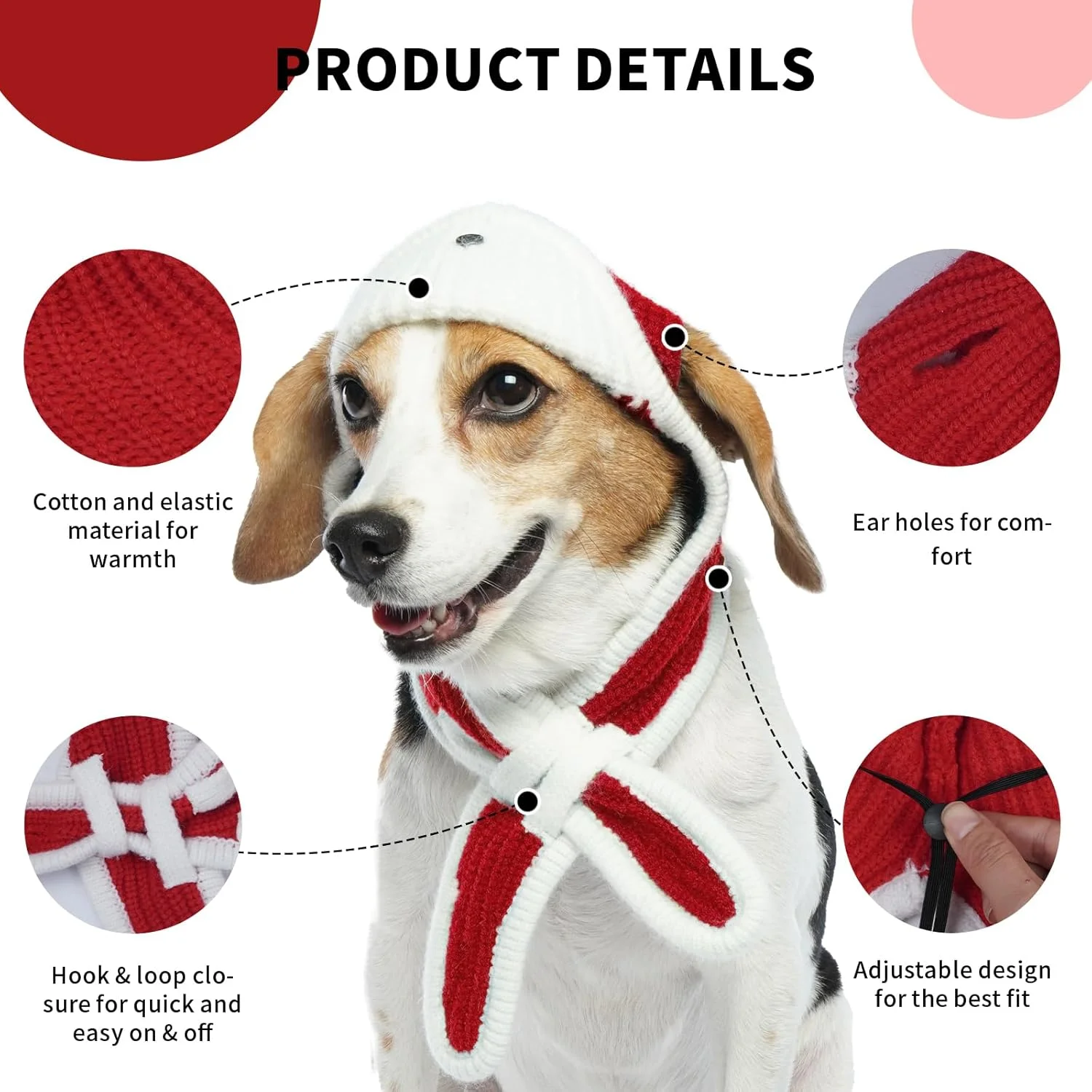 کلاه خلبانی زمستانی سگ با محافظ گوش برای هوای سرد، کلاه بافتنی سگ با سوراخ های گوش و بند چانه قابل تنظیم، کلاه محافظ صدا، لوازم جانبی و لباس های شیک کلاه خلبانی زمستانی سگ با محافظ گوش برای هوای سرد، کلاه بافتنی سگ با سوراخ های گوش و بند چانه قابل تنظیم، کلاه محافظ صدا، لوازم جانبی و لباس های شیک