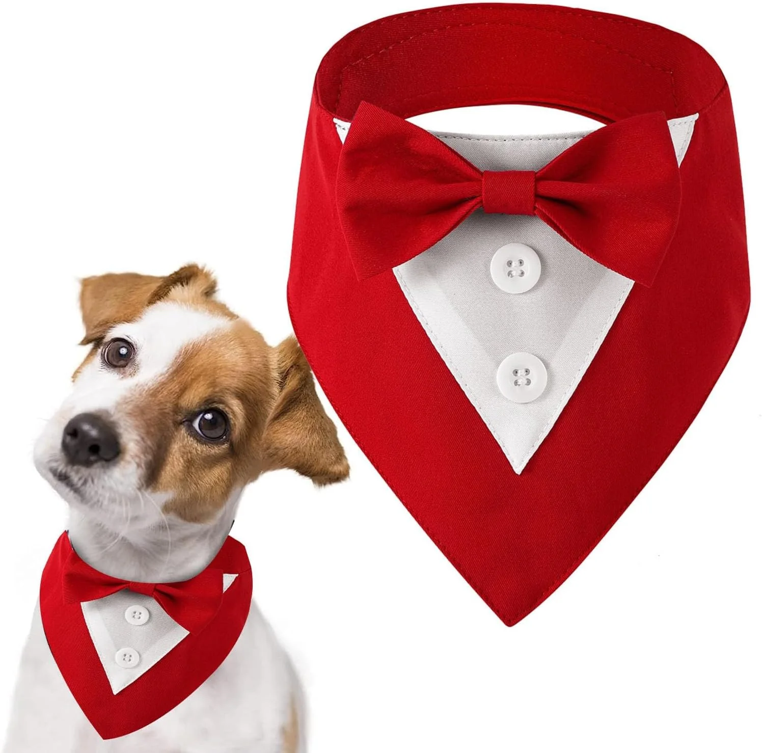 تاکسیدو سگ، یقه دستمال گردن رسمی عروسی سگ با پاپیون، لباس تولد، لباس مهمانی سگ قابل تنظیم، لباس ولنتاین، لباس Cosplay برای حیوانات خانگی کوچک، متوسط و بزرگ تاکسیدو سگ، یقه دستمال گردن رسمی عروسی سگ با پاپیون، لباس تولد، لباس مهمانی سگ قابل تنظیم، لباس ولنتاین، لباس Cosplay برای حیوانات خانگی کوچک، متوسط و بزرگ