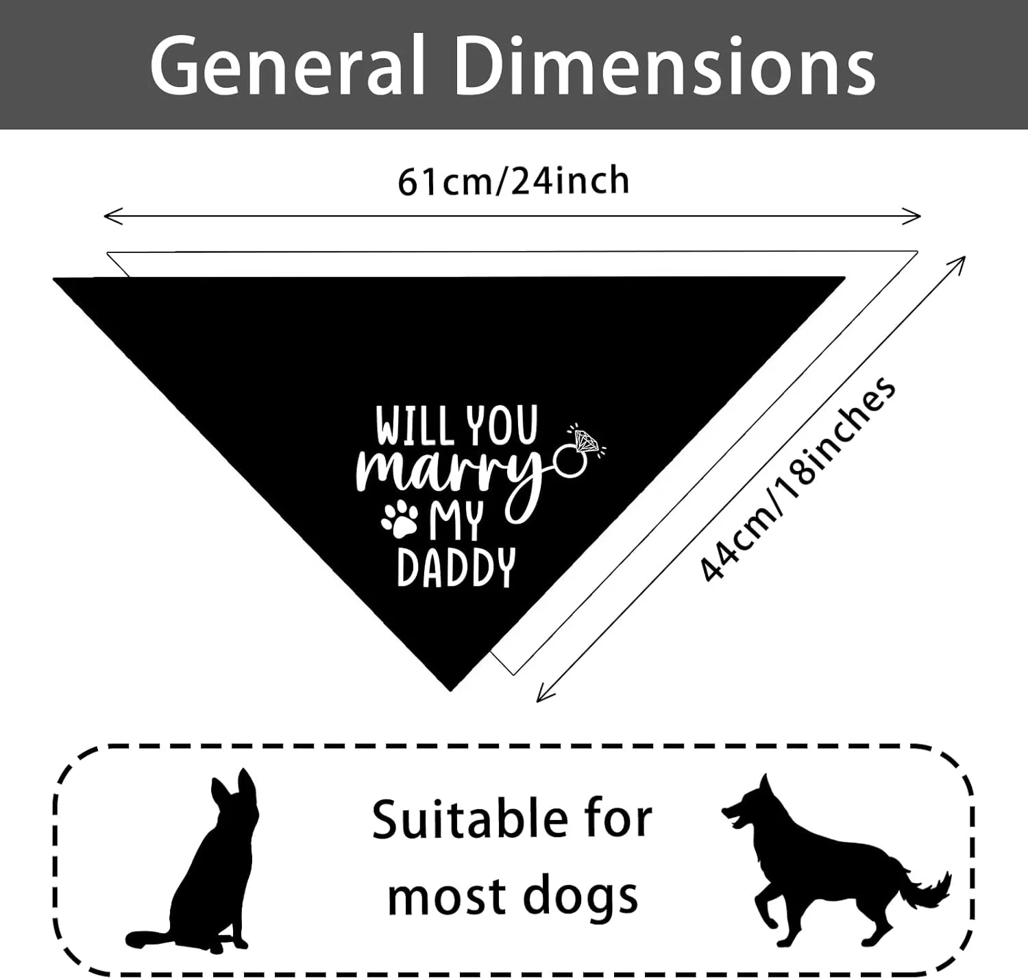 دستمال گردن سگ با طرح ازدواج، مناسب جشن عروسی، نامزدی و عکاسی، ست هدیه لوازم جانبی حیوانات خانگی، بسته 2 عددی