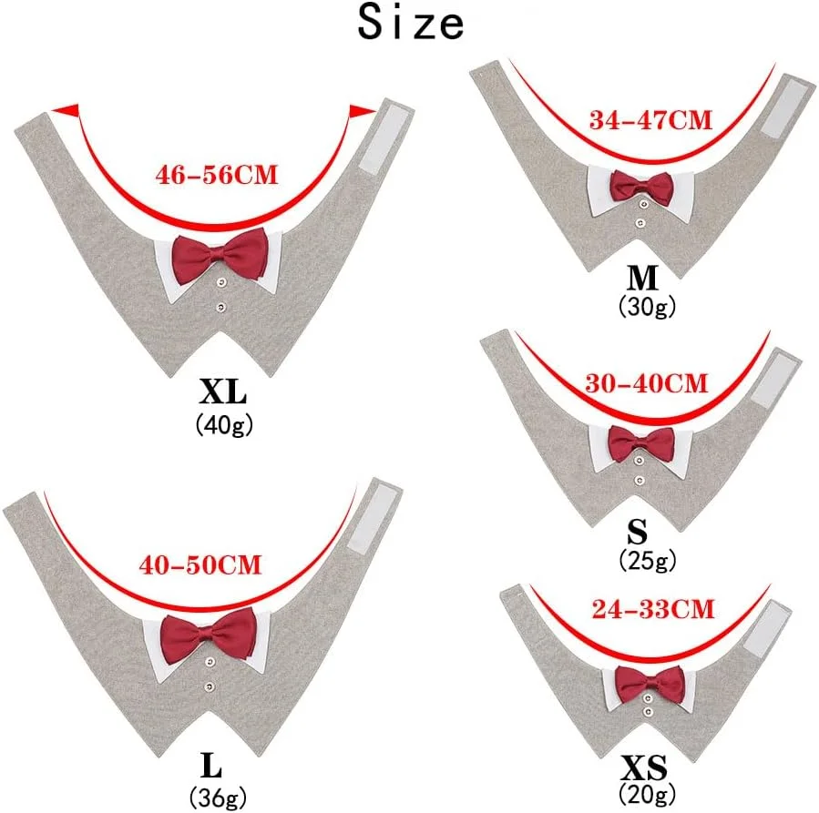 تاکسیدو سگ، یقه سگ رسمی عروسی با دستمال گردن و پاپیون، لباس تولد سگ، لباس مهمانی سگ قابل تنظیم، لباس عروسی سگ، لباس سگ برای مهمانی های کوچک، متوسط و بزرگ تاکسیدو سگ، یقه سگ رسمی عروسی با دستمال گردن و پاپیون، لباس تولد سگ، لباس مهمانی سگ قابل تنظیم، لباس عروسی سگ، لباس سگ برای مهمانی های کوچک، متوسط و بزرگ