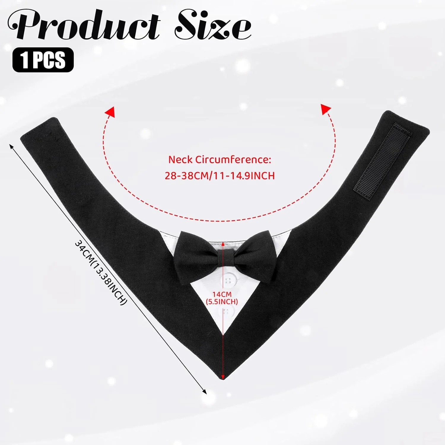 دستمال گردن سگ با طرح تاکسیدو رسمی، دستمال گردن پاپیونی سگ قابل تنظیم، لباس تولد سگ، کت و شلوار رسمی عروسی سگ با پاپیون برای سگ های کوچک، متوسط و بزرگ دستمال گردن سگ با طرح تاکسیدو رسمی، دستمال گردن پاپیونی سگ قابل تنظیم، لباس تولد سگ، کت و شلوار رسمی عروسی سگ با پاپیون برای سگ های کوچک، متوسط و بزرگ