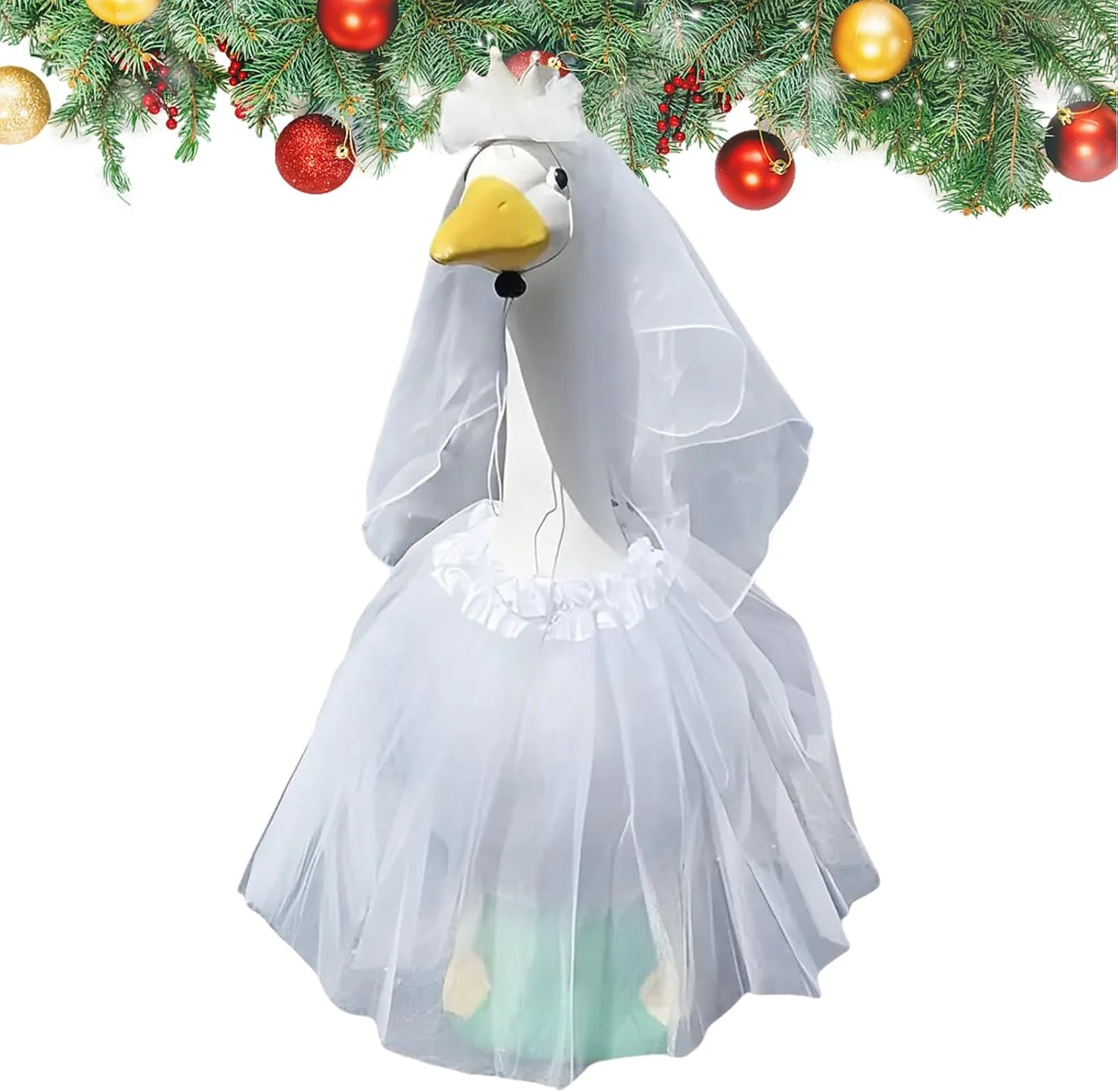 لباس عروسی غاز | لباس حیوانات تعطیلات با تور، لباس دامن سفید عروسکی غاز، لوازم جانبی لباس برای دکوراسیون ایوان مهمانی در فضای باز لباس عروسی غاز | لباس حیوانات تعطیلات با تور، لباس دامن سفید عروسکی غاز، لوازم جانبی لباس برای دکوراسیون ایوان مهمانی در فضای باز