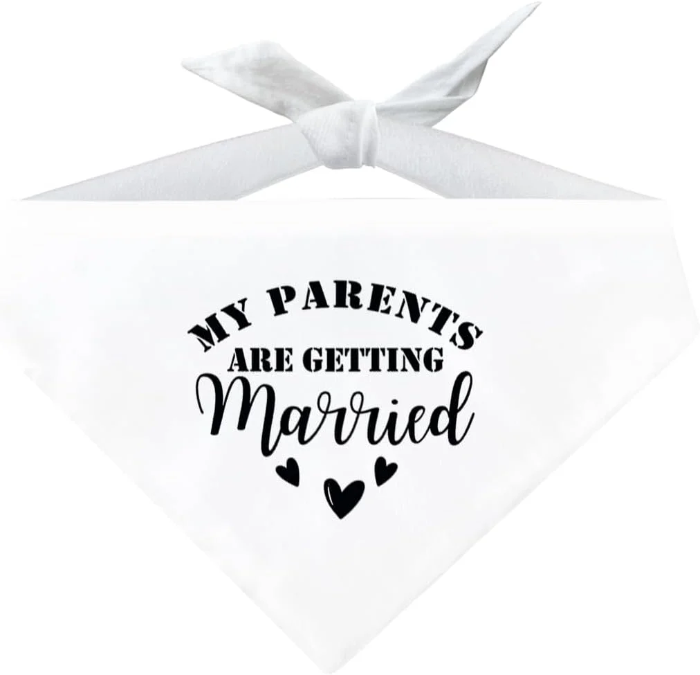 دستمال گردن سگ برای عروسی، دستمال گردن سفید حیوانات خانگی، روسری پارچه ای راحت برای سگ های کوچک، متوسط و بزرگ، هدیه عروسی برای صاحبان دوستدار سگ، روسری سگ با نوشته پدر و مادرم دارند ازدواج می کنند دستمال گردن سگ برای عروسی، دستمال گردن سفید حیوانات خانگی، روسری پارچه ای راحت برای سگ های کوچک، متوسط و بزرگ، هدیه عروسی برای صاحبان دوستدار سگ، روسری سگ با نوشته پدر و مادرم دارند ازدواج می کنند