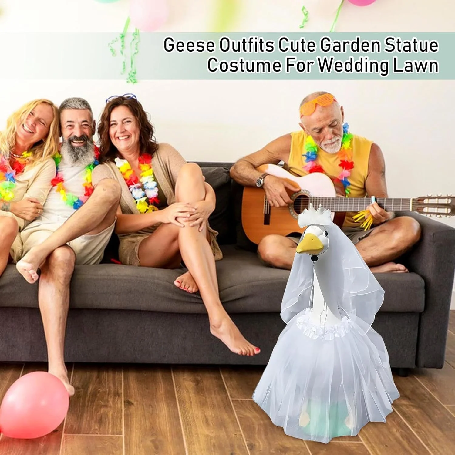 لباس عروسی غاز، لباس حیوانات جشن | دامن لباس سفید غاز لوازم جانبی برای مهمانی دکوراسیون حیاط ایوان فضای باز مناسبت های خاص لباس عروسی غاز، لباس حیوانات جشن | دامن لباس سفید غاز لوازم جانبی برای مهمانی دکوراسیون حیاط ایوان فضای باز مناسبت های خاص