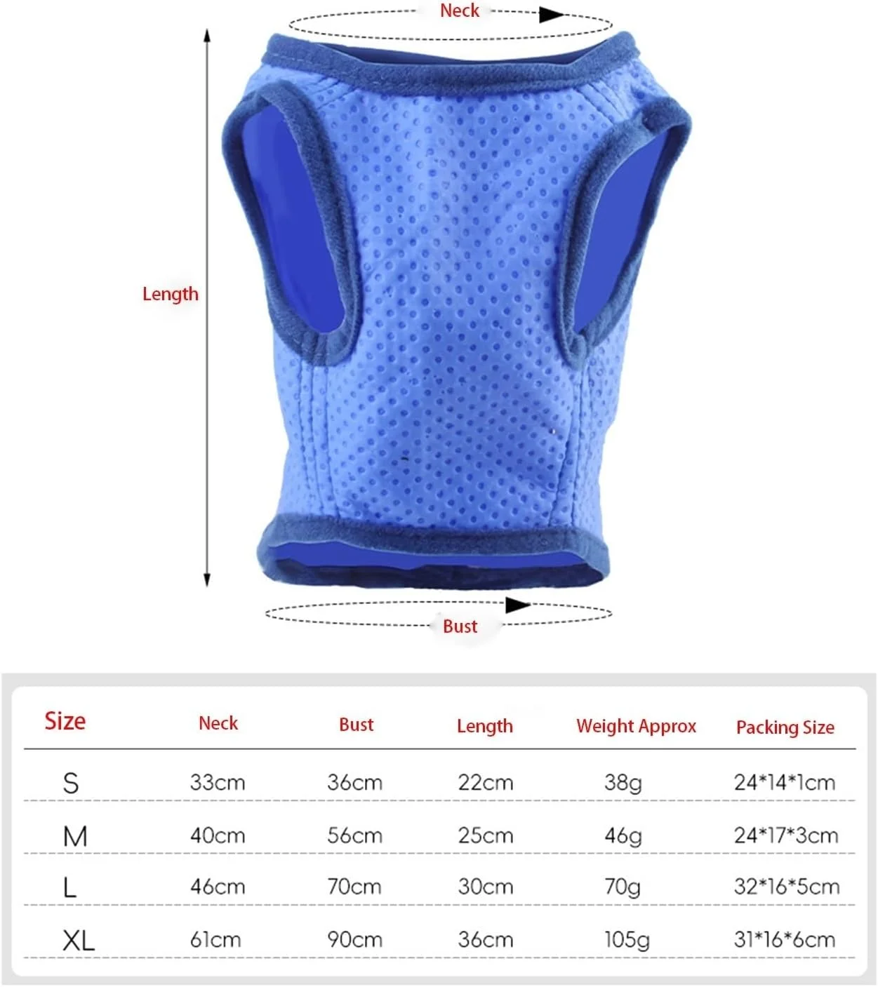 جلیقه خنک کننده سگ فروشگاه سفید. ژاکت سبک وزن با فناوری میکروفیبر خنک کننده تبخیری، پیراهن محافظ برای ساحل، سایزبندی برای سگ های کوچک، متوسط و بزرگ (L) جلیقه خنک کننده سگ فروشگاه سفید. ژاکت سبک وزن با فناوری میکروفیبر خنک کننده تبخیری، پیراهن محافظ برای ساحل، سایزبندی برای سگ های کوچک، متوسط و بزرگ (L)